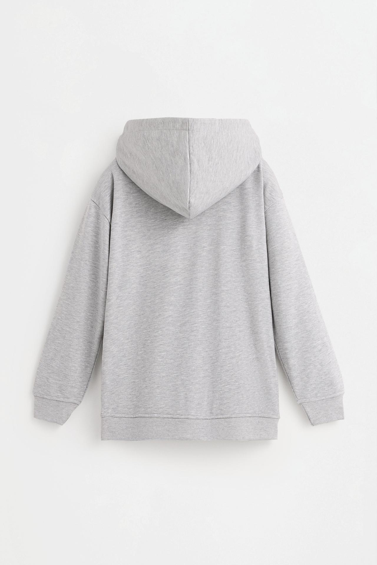Zip-up sweatshirt — GREY MARL