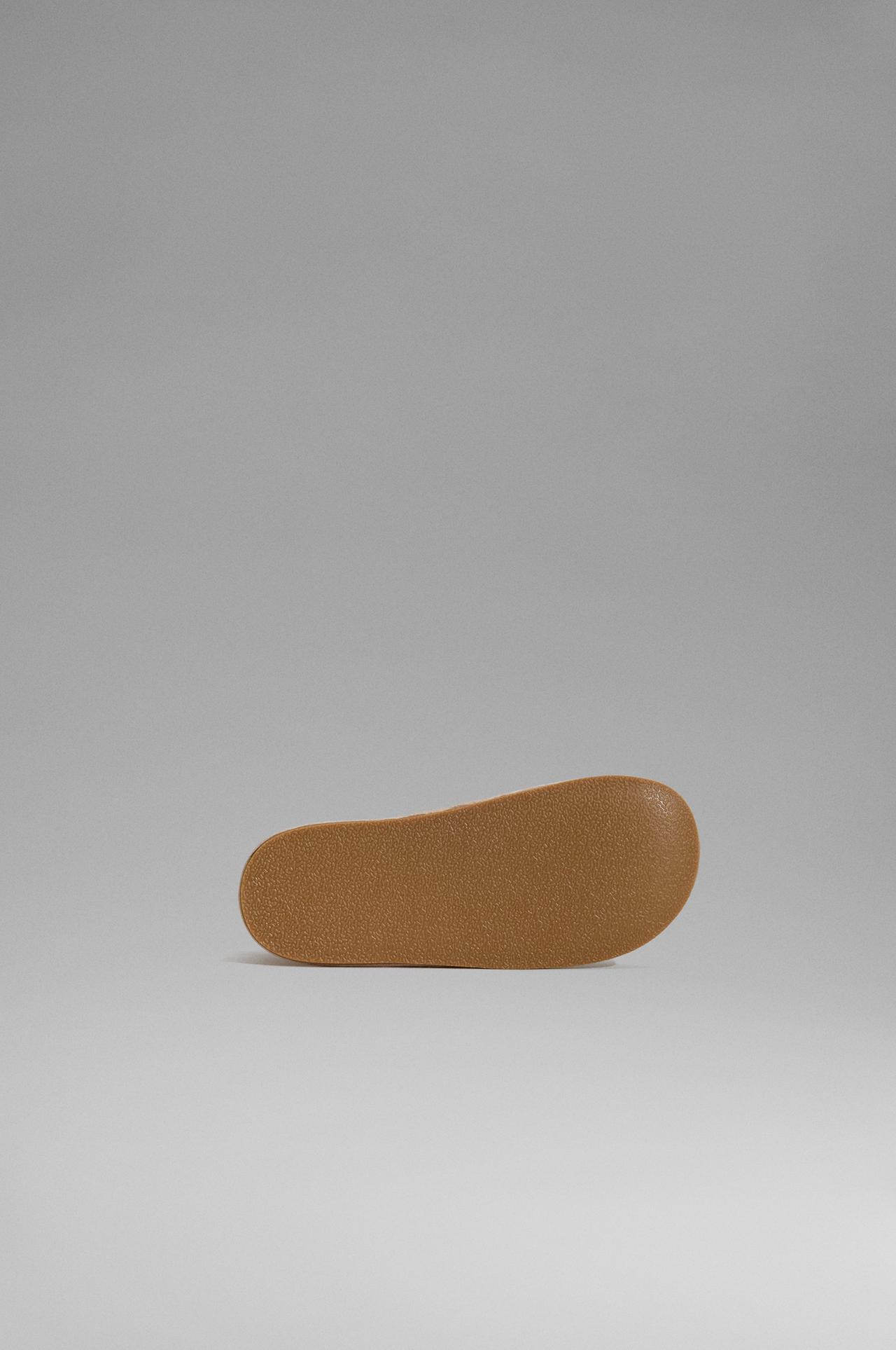 Barefoot Mary Jane ballet flats — BROWN