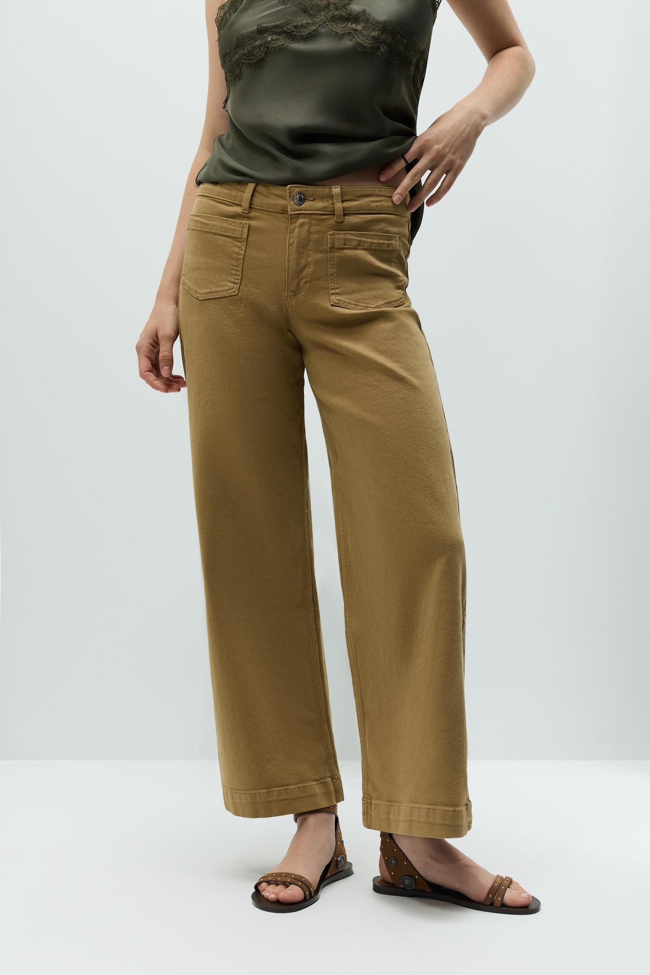 Culotte pocket jeans — MUSTARD