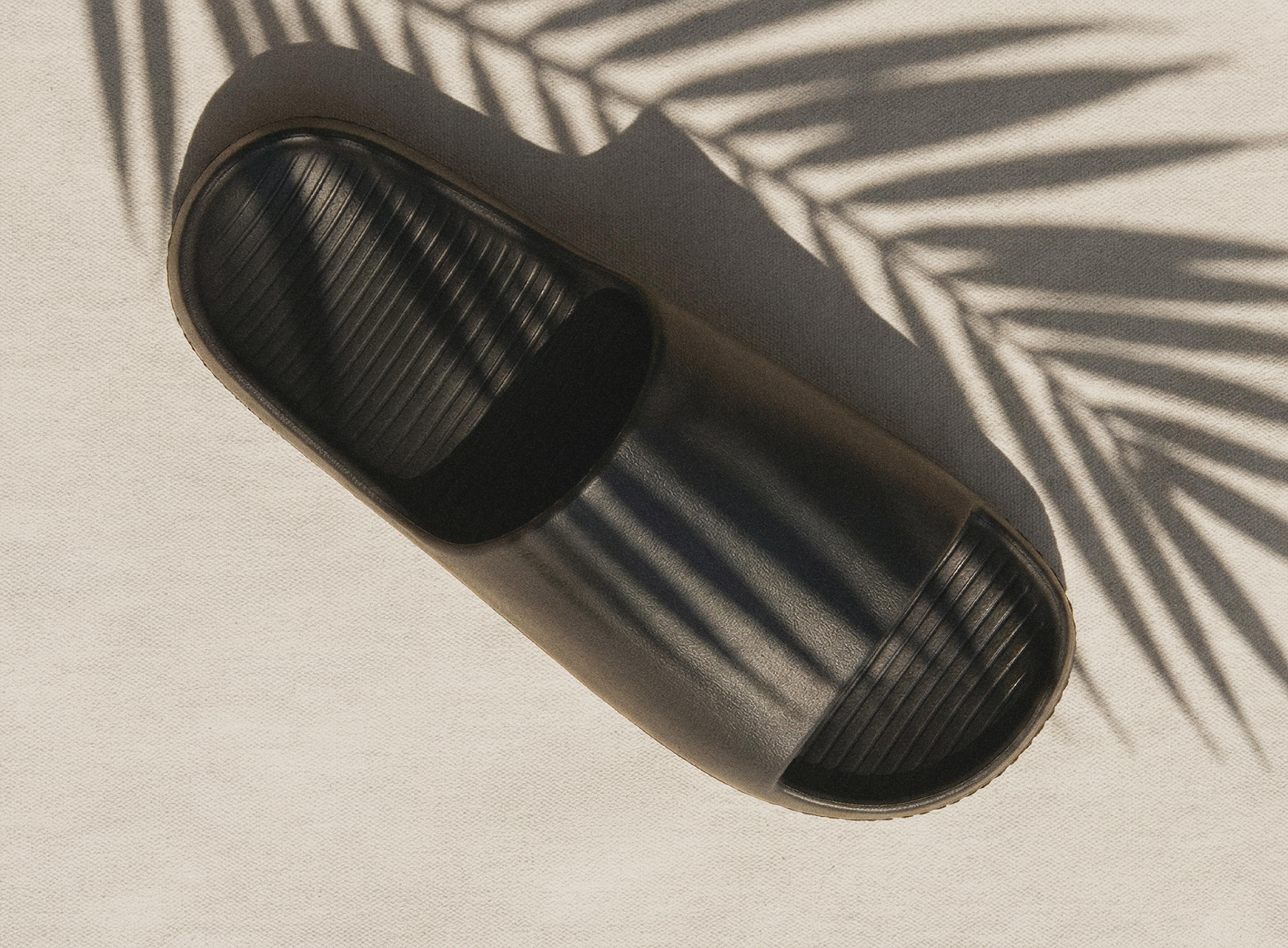 Men's comfort bath sandals — BLACK