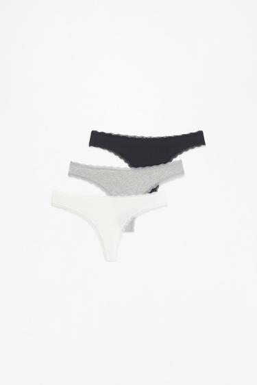 Cotton stretch Brazilian briefs (3-Pack) — VARIOUS 1