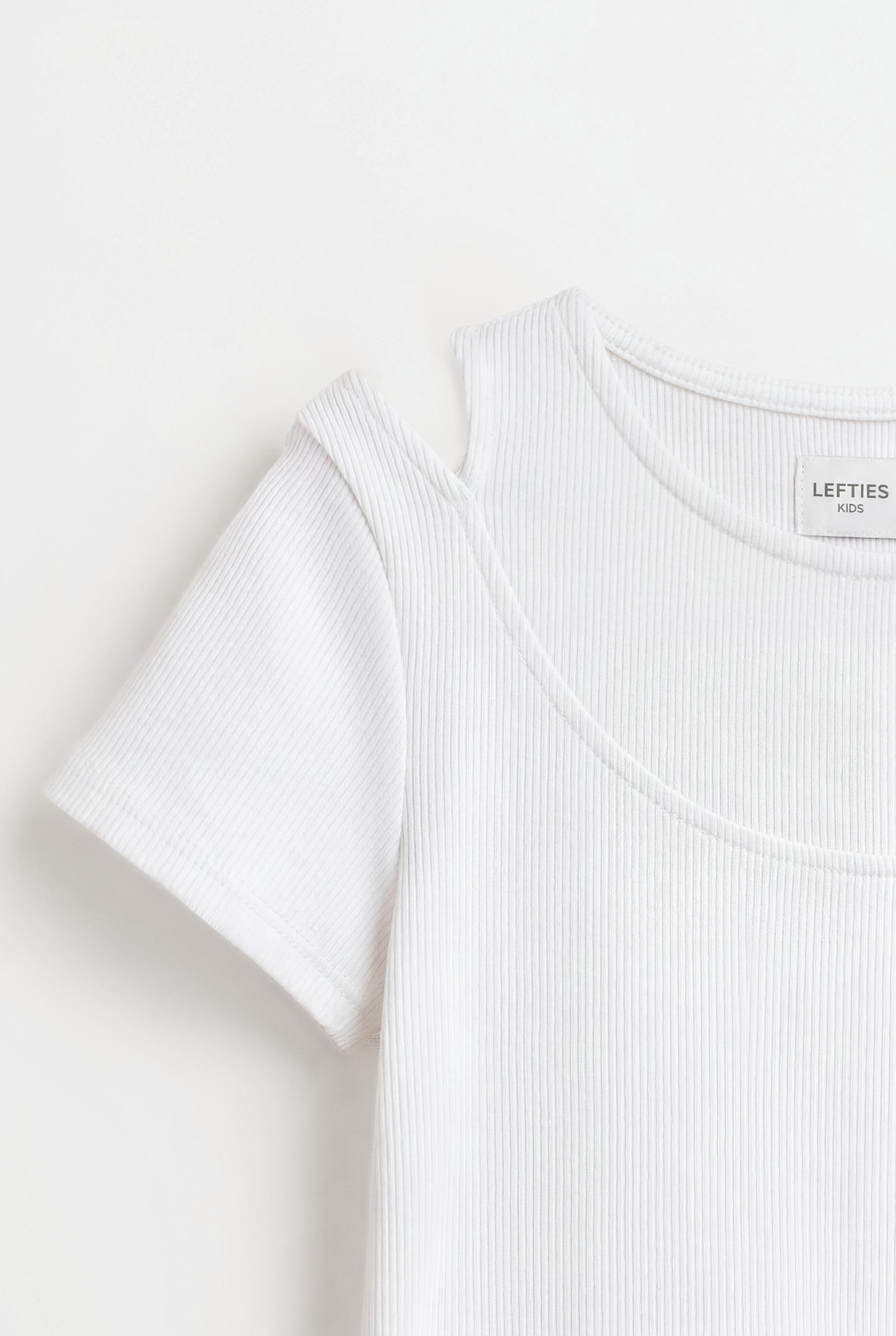 Double Ribbed T-shirt — OFF WHITE