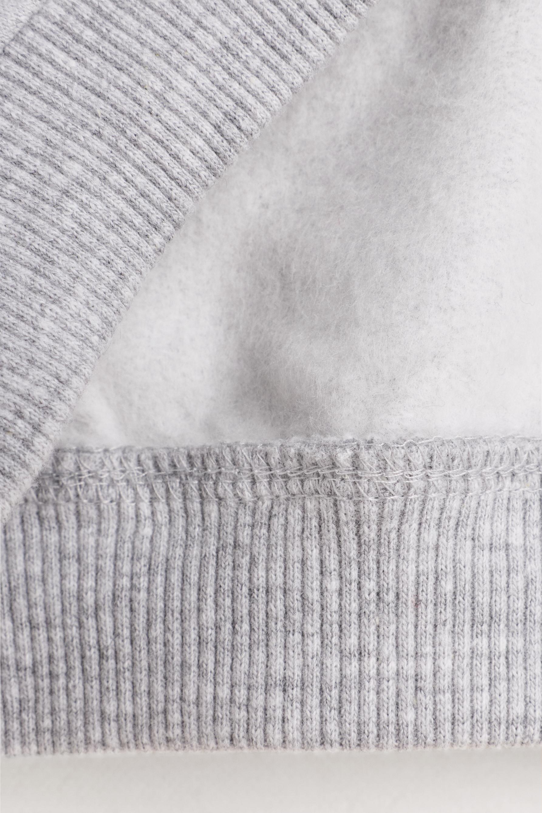 Printed hoodie — GREY MARL
