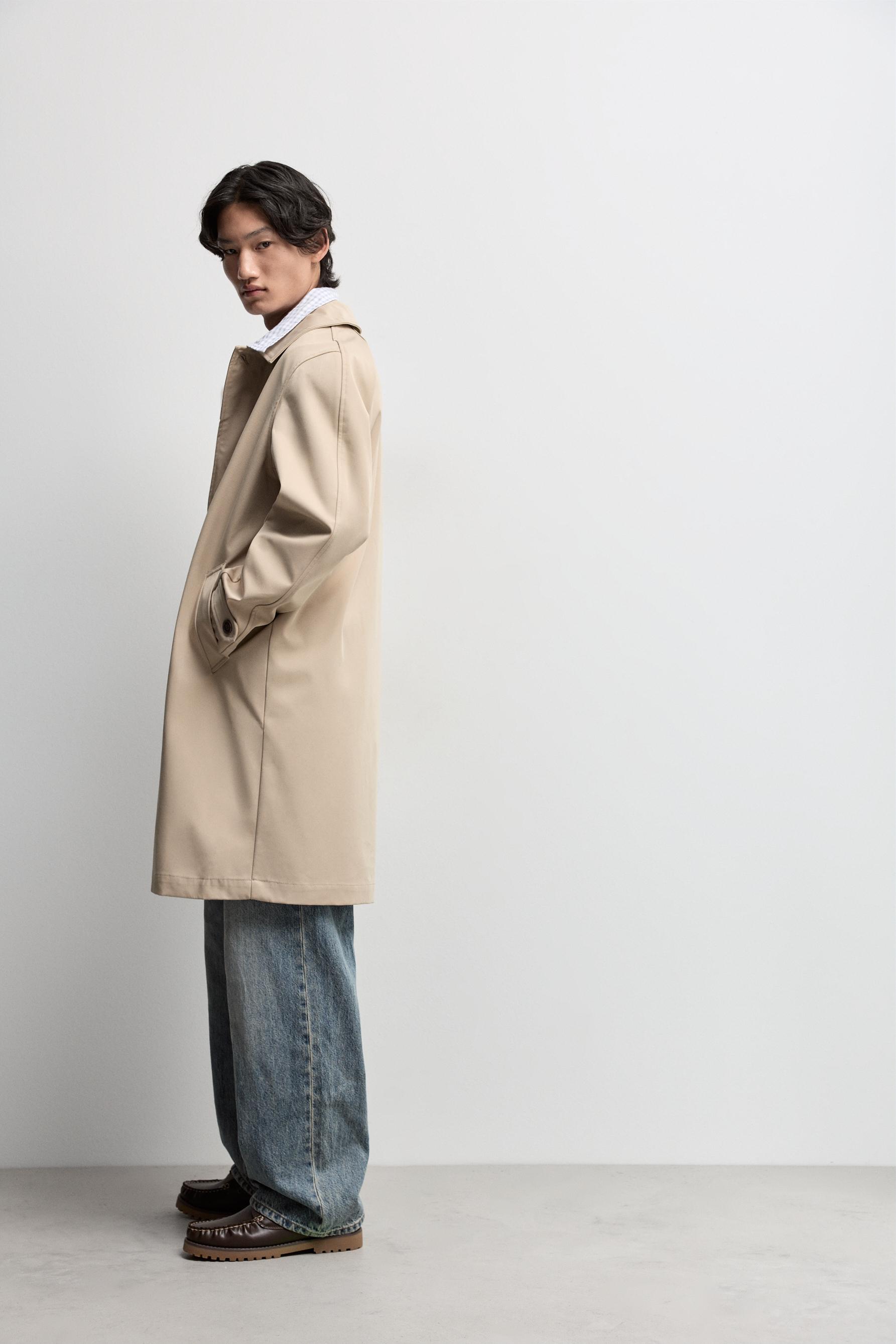 Oversized trench coat — ECRU