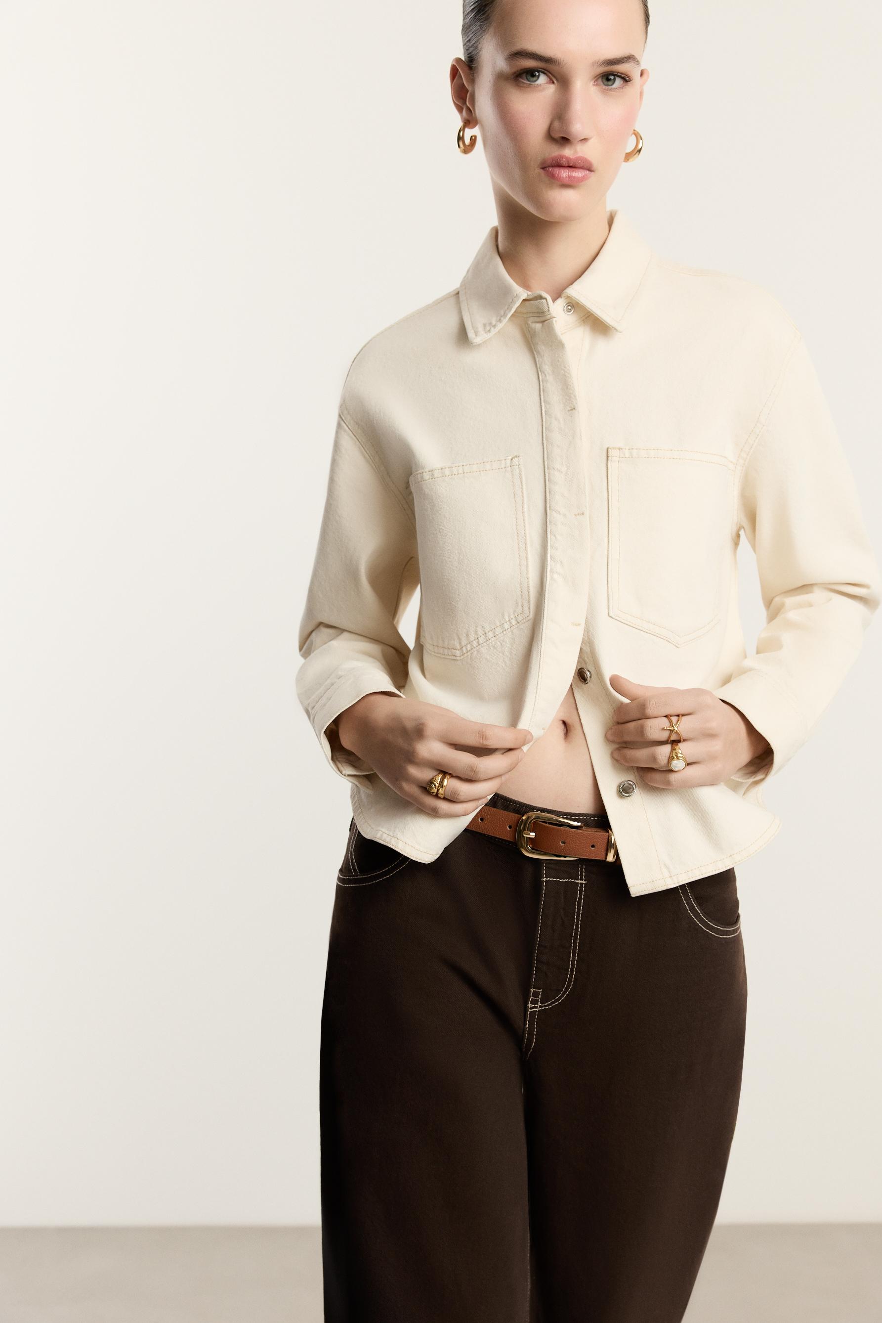 Thin leather effect belt — BROWN
