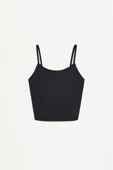 Polyamide strap top — BLACK 6