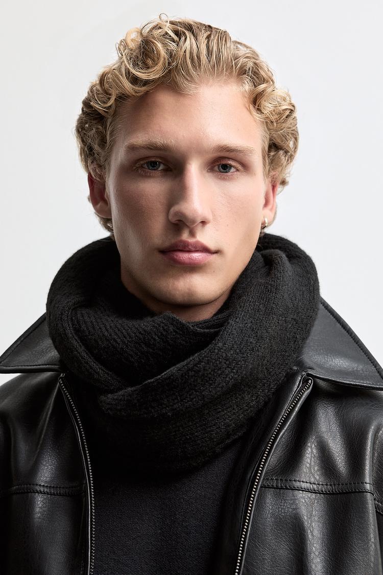 Knit snood — BLACK