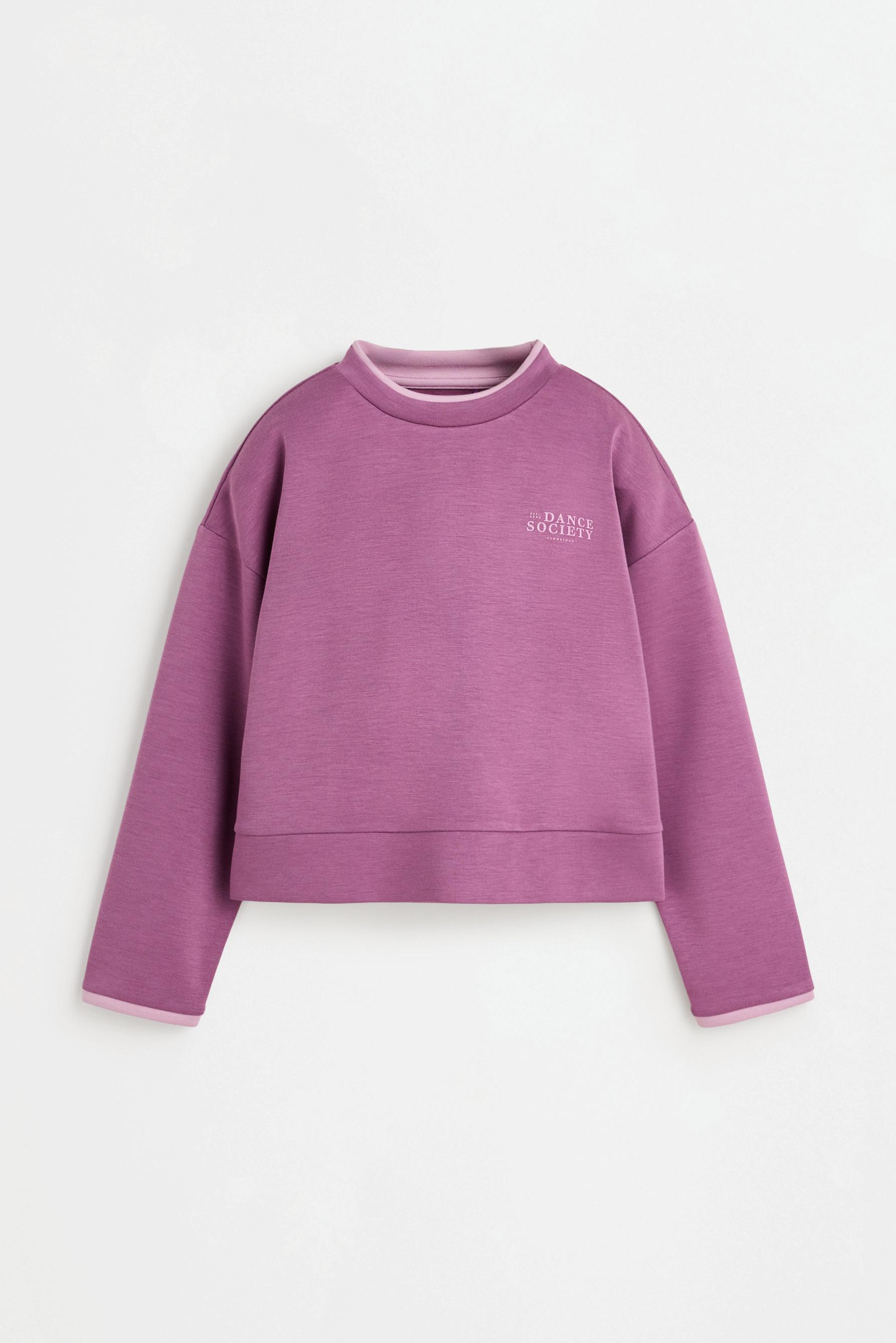 Cropped sweatshirt with text — REDDISH