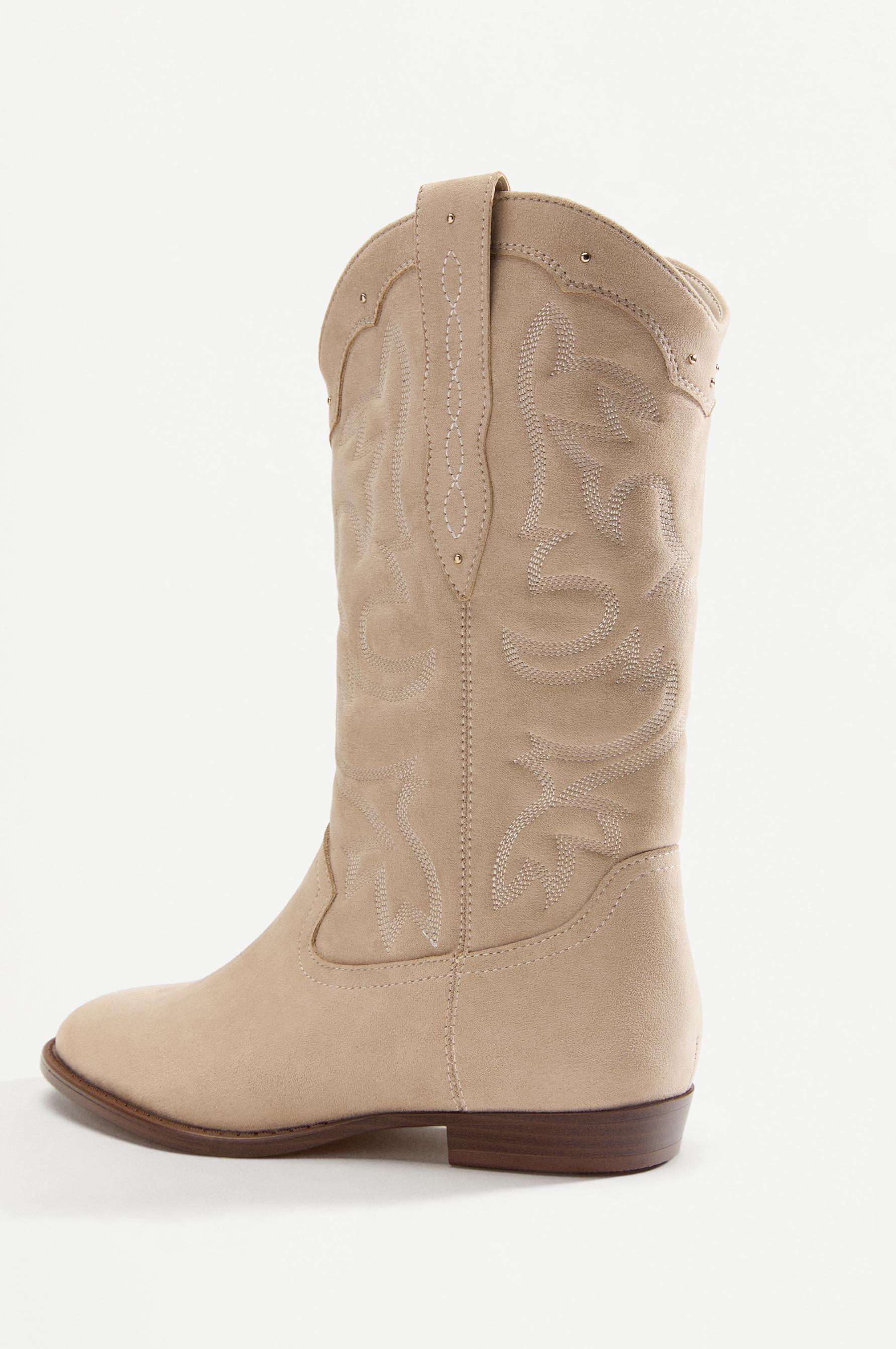 Cowboy boots — BROWN