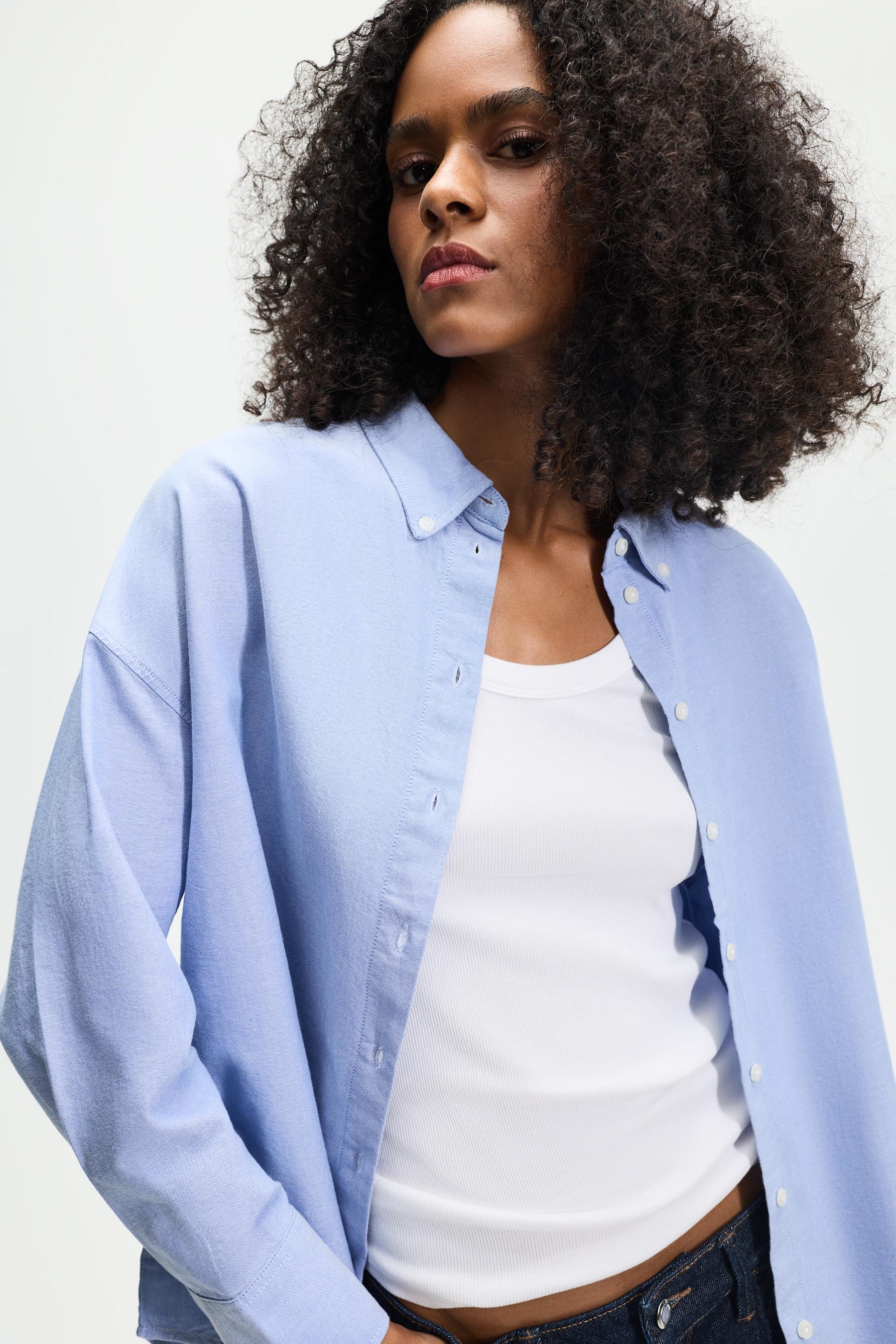 Striped Oxford shirt — BLUE