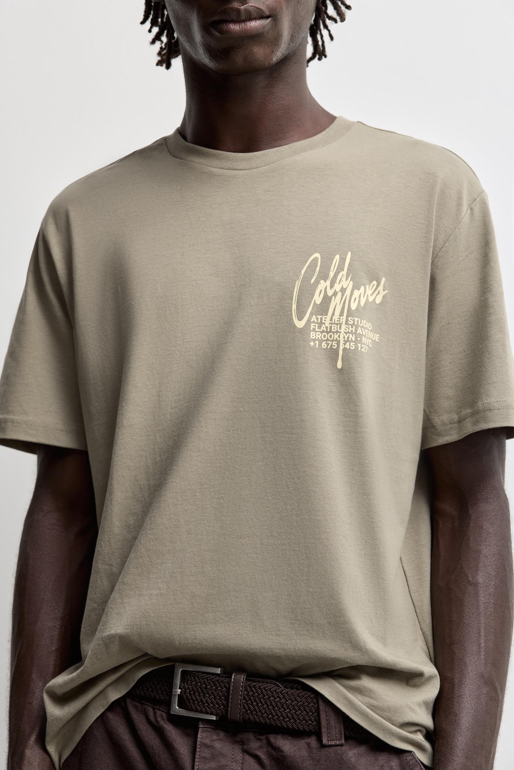Printed T-shirt — PALE GREEN