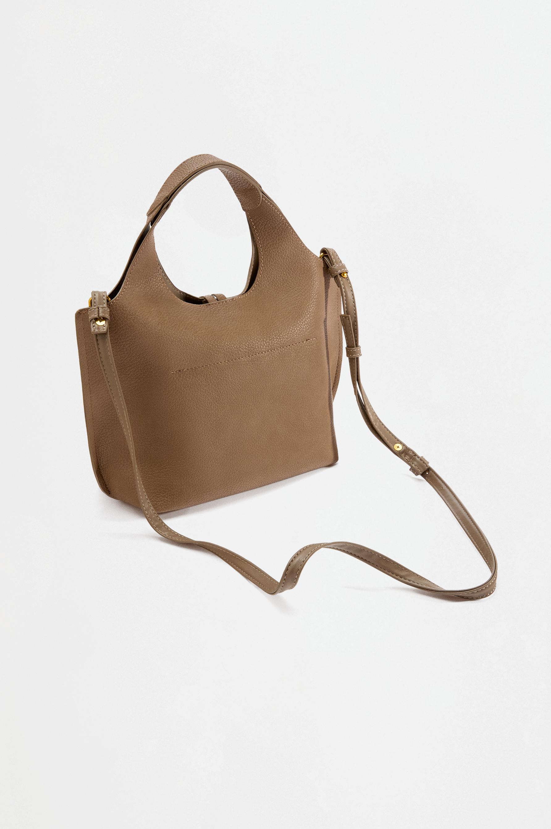 Mini shopper bag — BROWN
