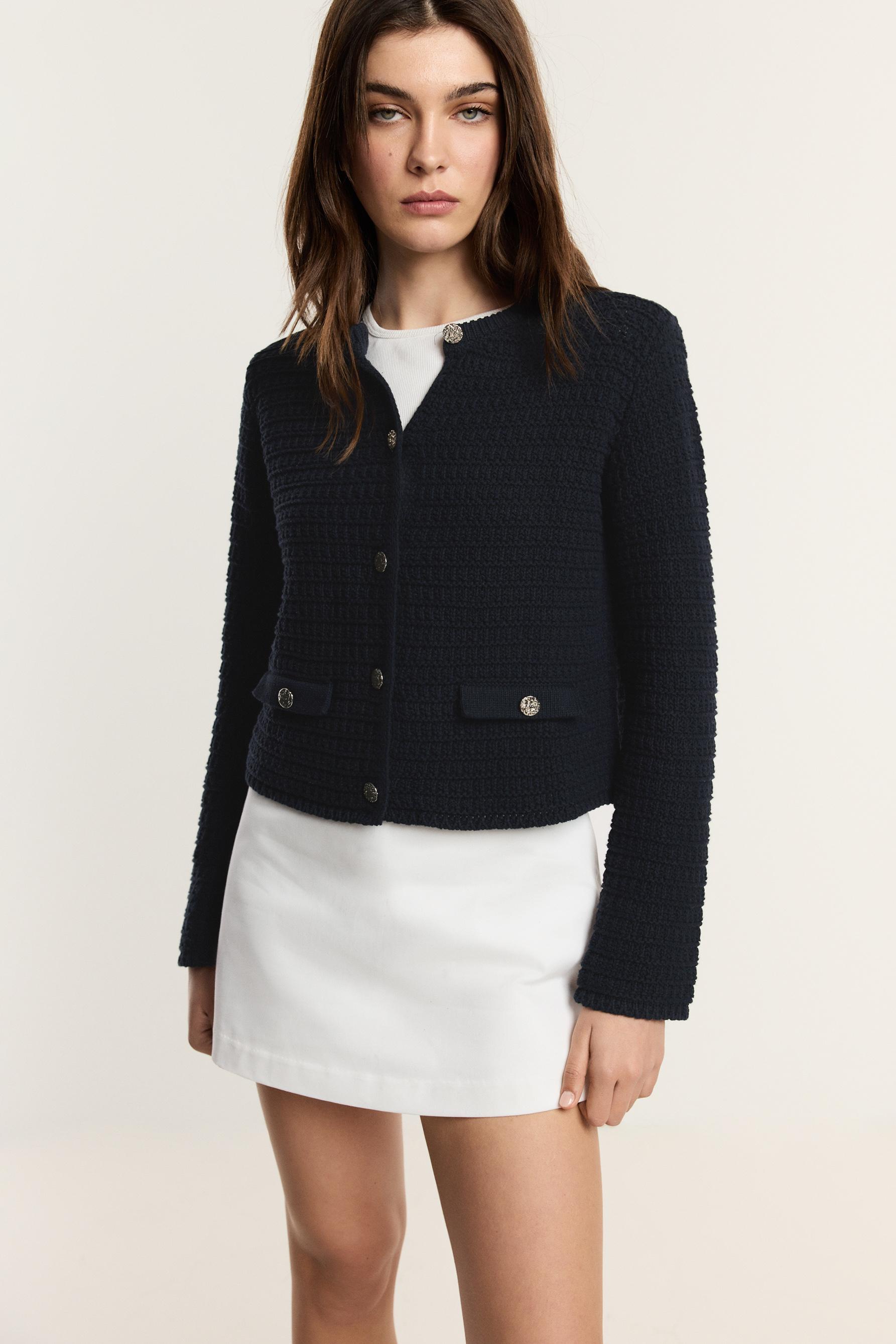 Chaqueta botones metalizados