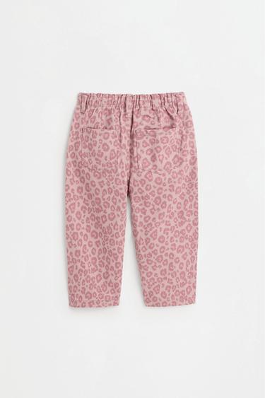Animal print wide-leg trousers — MEDIUM PINK 3