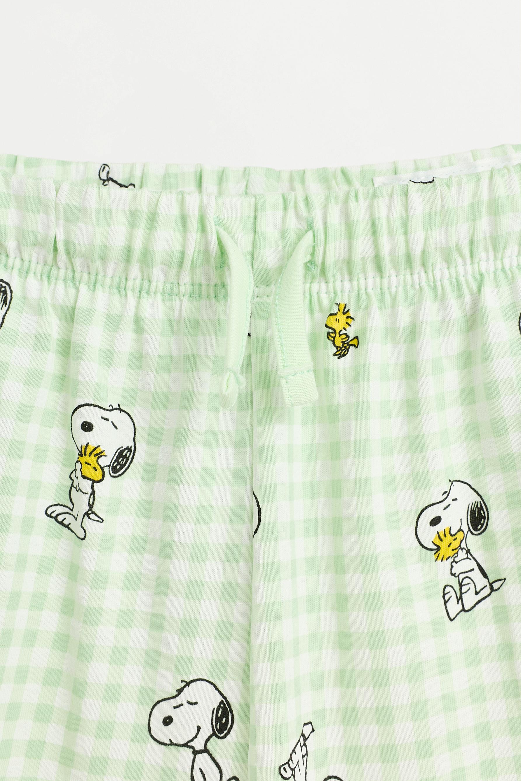 Snoopy Peanuts™ short pajamas — PALE GREEN