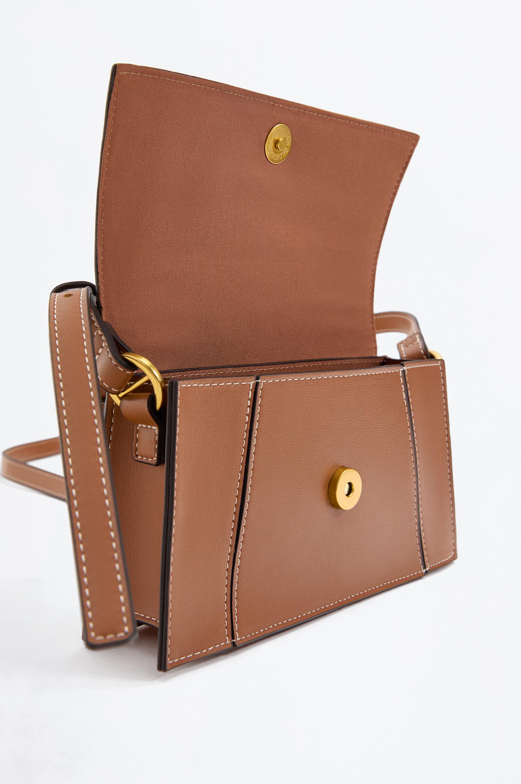 Flap crossbody bag — CAMEL