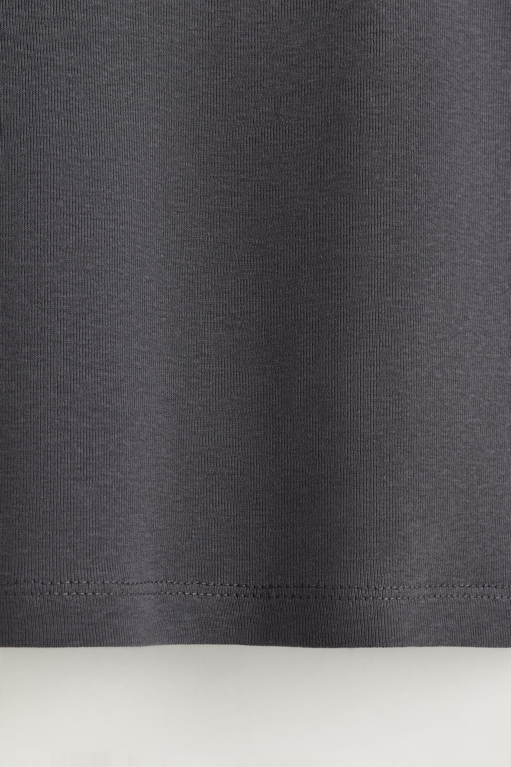 Drop sleeve T-shirt — BLUE GREY