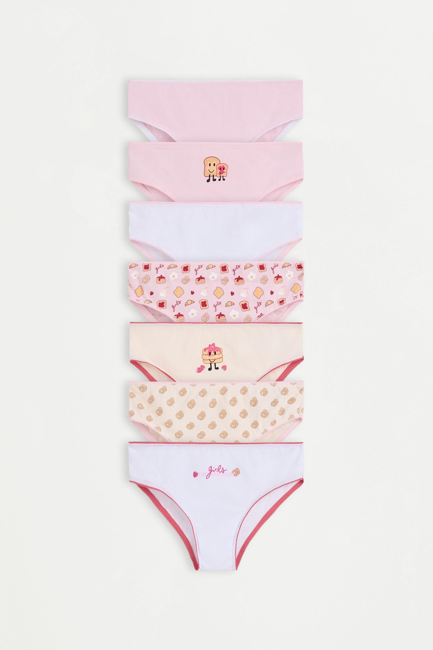 Assorted classic briefs (5-pack) — PINK/WHITE