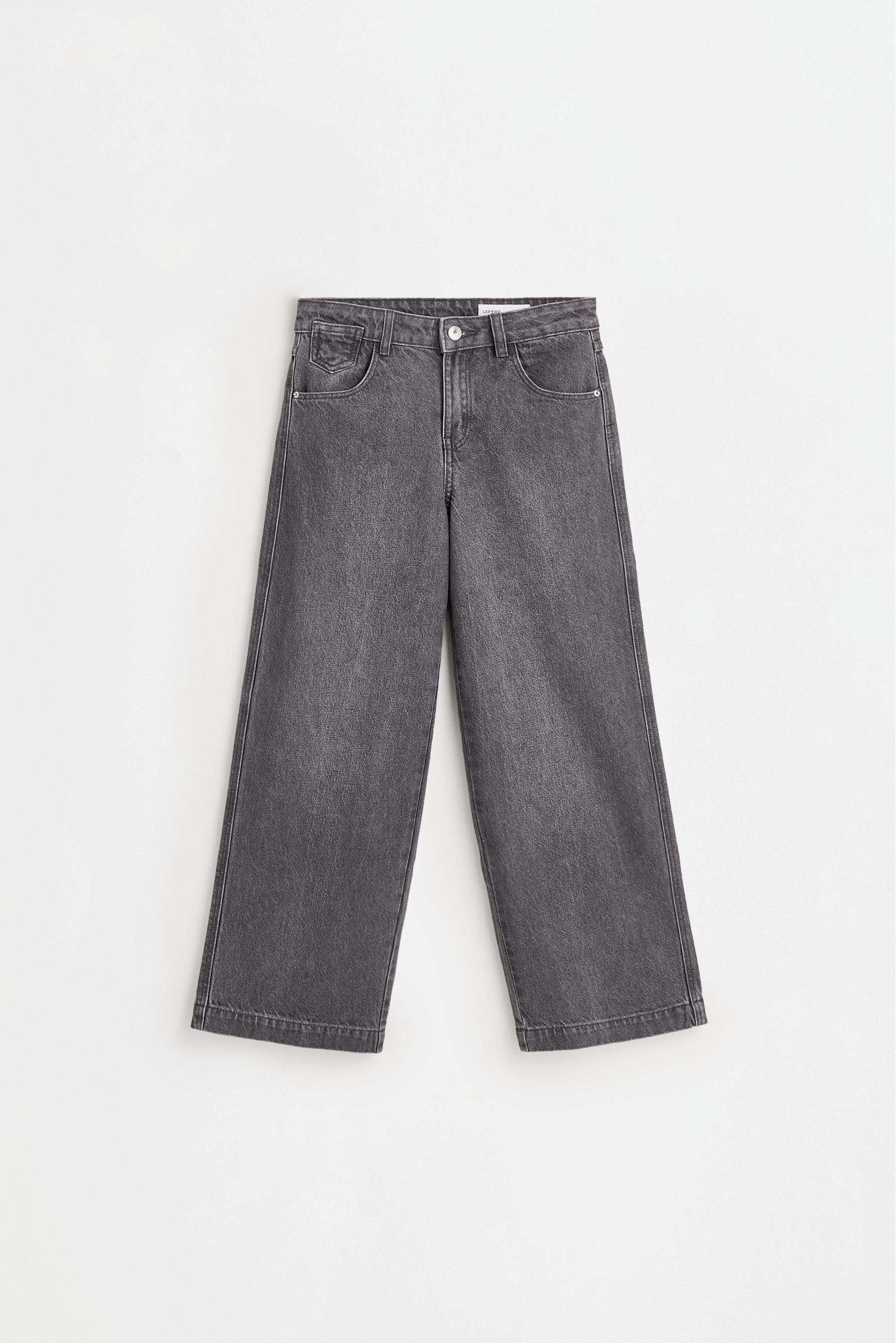 Wide-leg jeans — CHARCOAL
