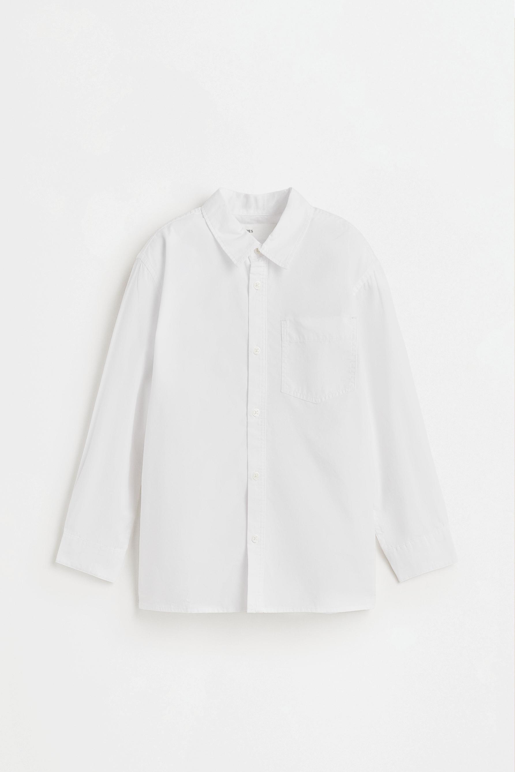 Poplin shirt — WHITE