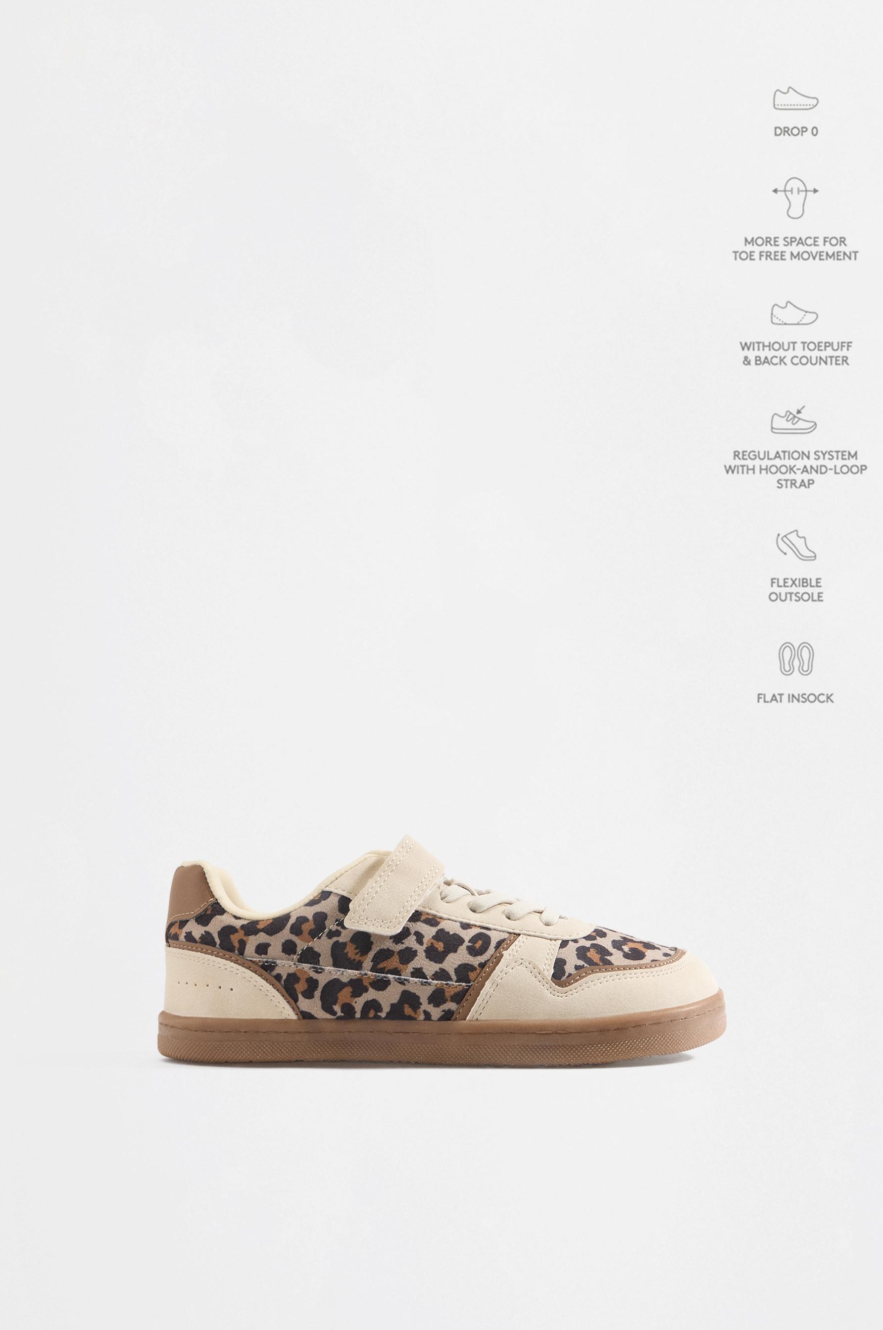 Barefoot animal print sneakers — LEOPARD