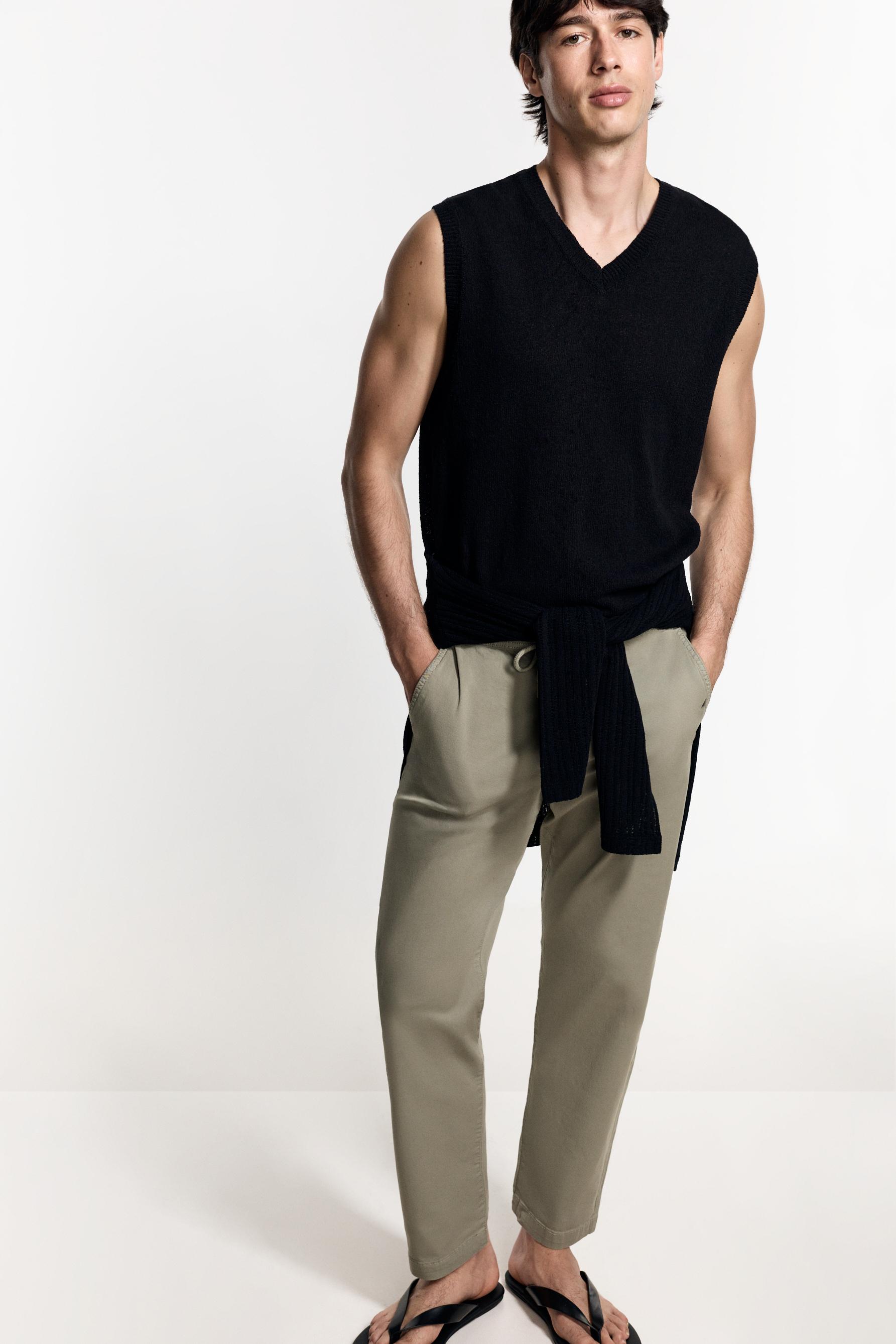 Slim fit jogger trousers — KHAKI