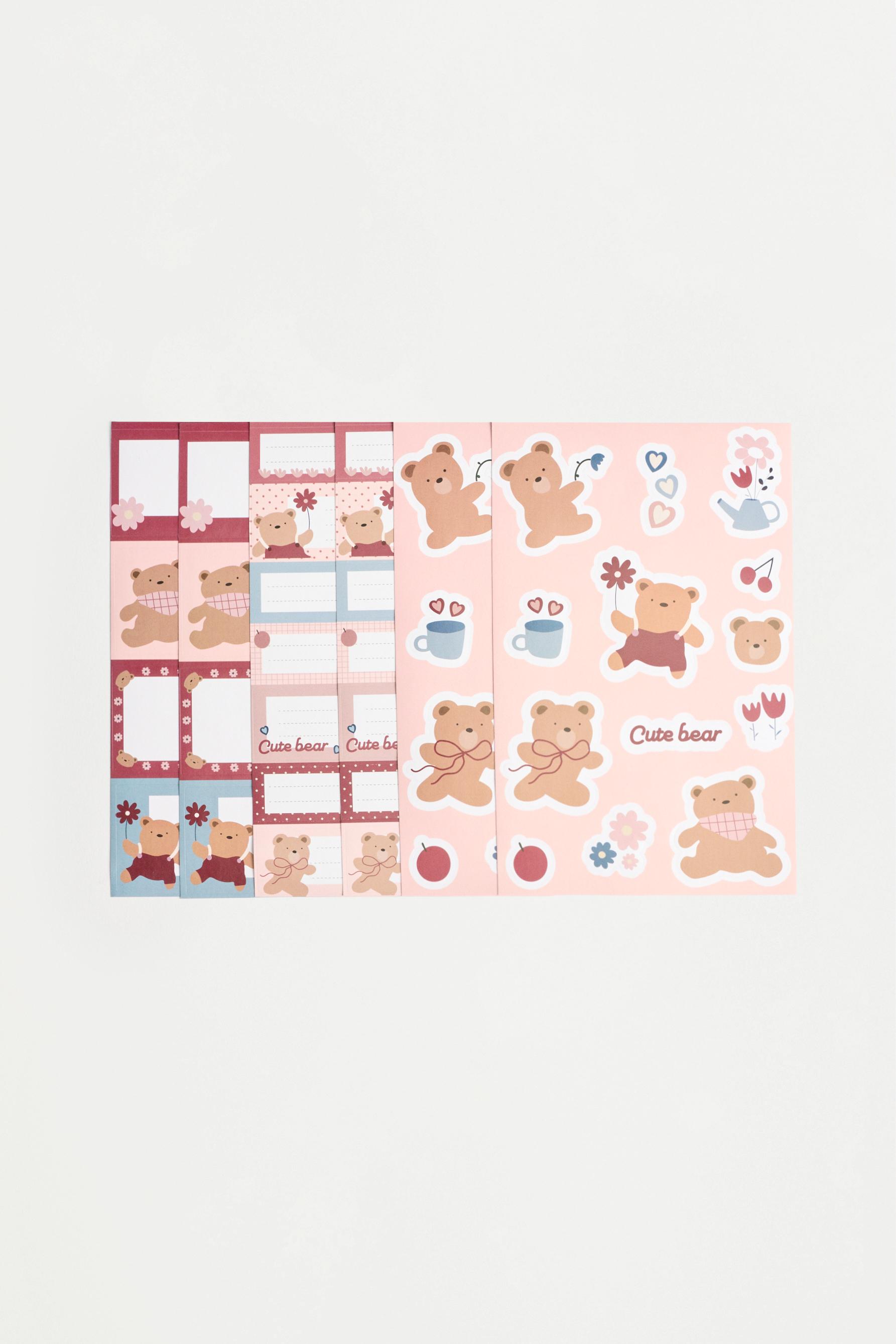 Bear identification sticker set — VARIOUS
