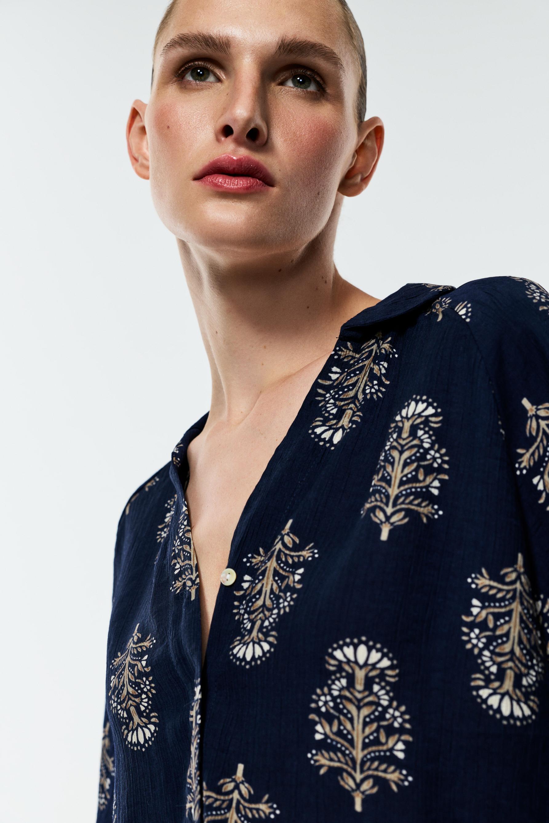 Texture shirt — DEEP BLUE
