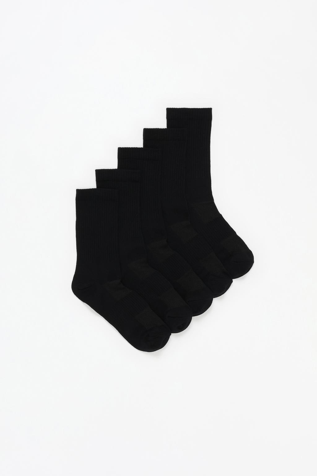 Pack of 5 pairs of long sports socks