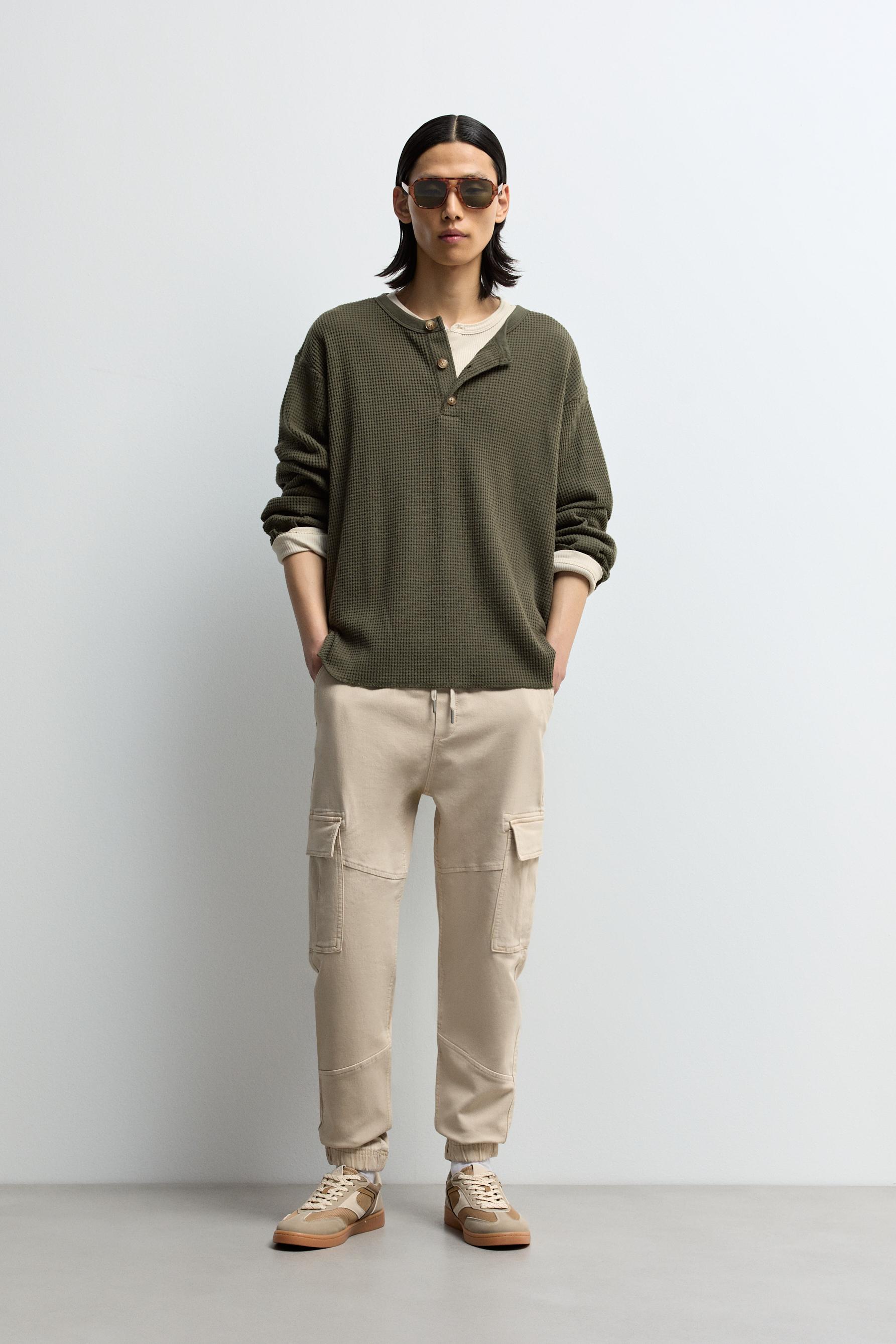 Jeans jogger cargo fleece