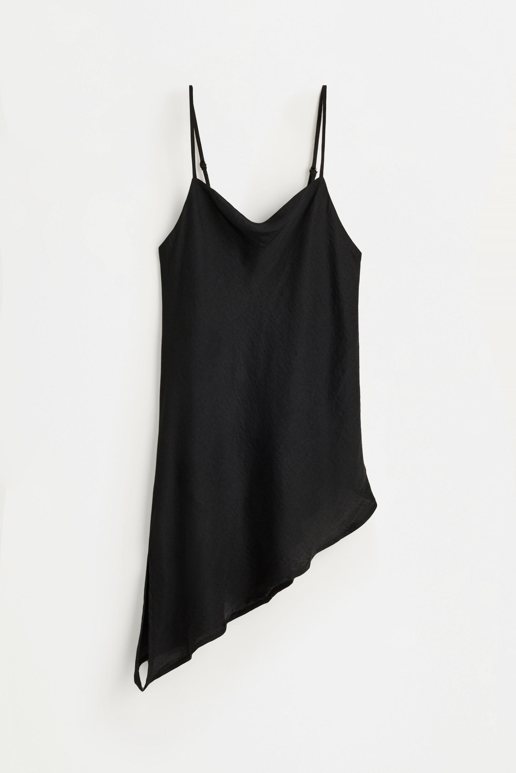 Satin asymmetric top — BLACK