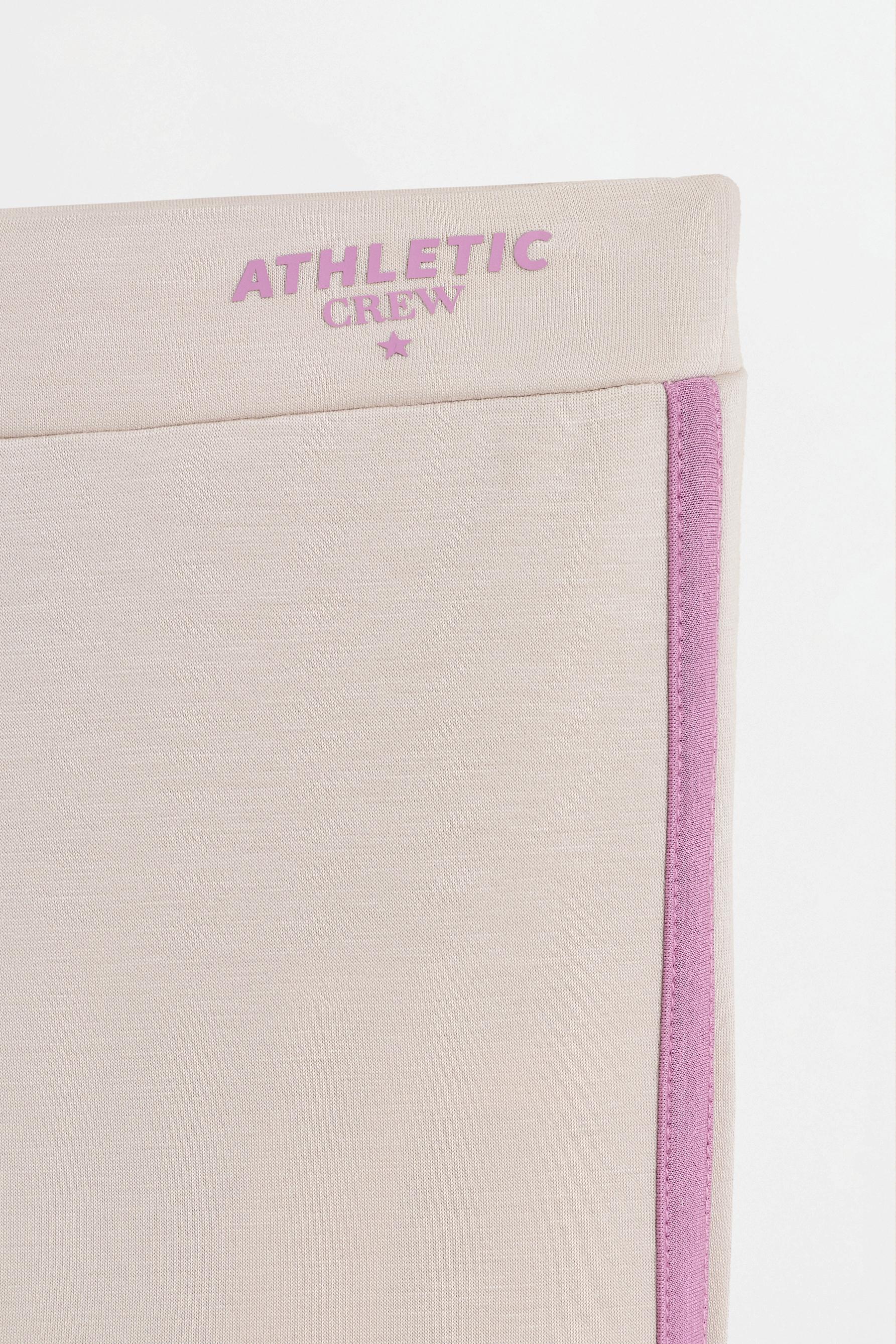 Flared sports leggings — LIGHT BEIGE