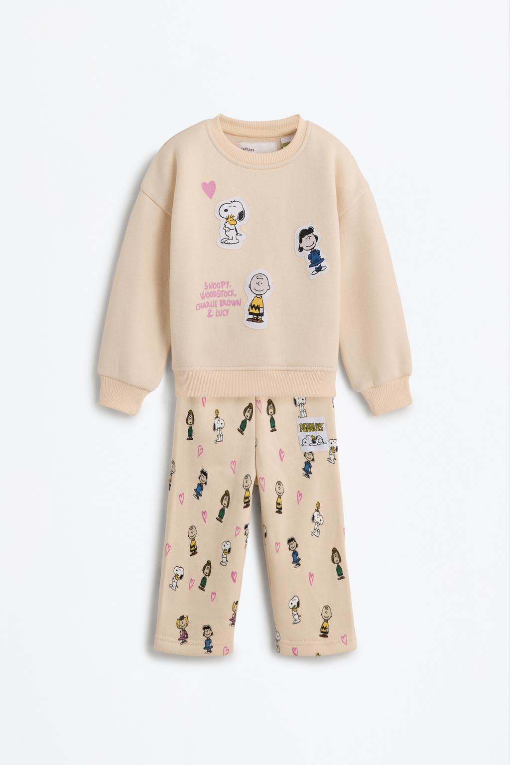 Completo Snoopy Peanuts™ felpa con patch e gamba larga