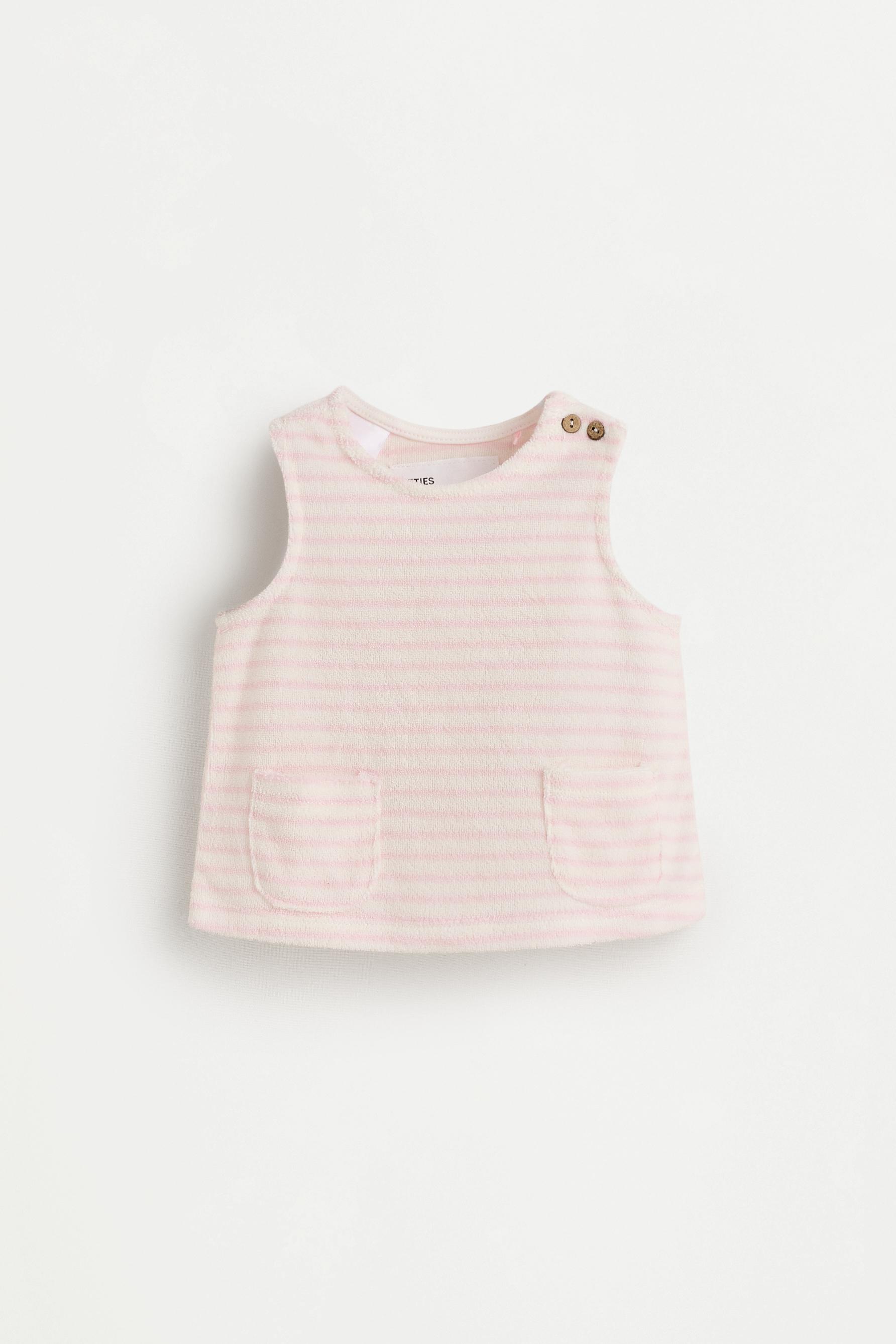 Terry cloth T-shirt and briefs co-ord — ROSE PINK