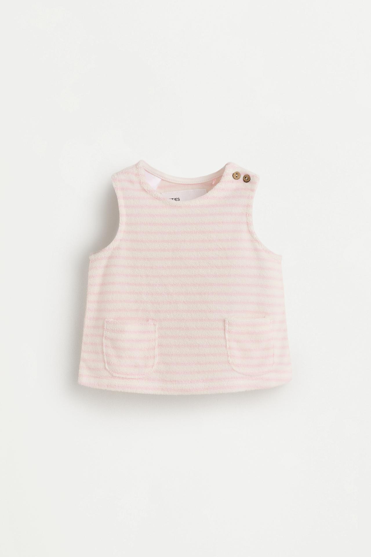 Terry cloth T-shirt and briefs co-ord — ROSE PINK