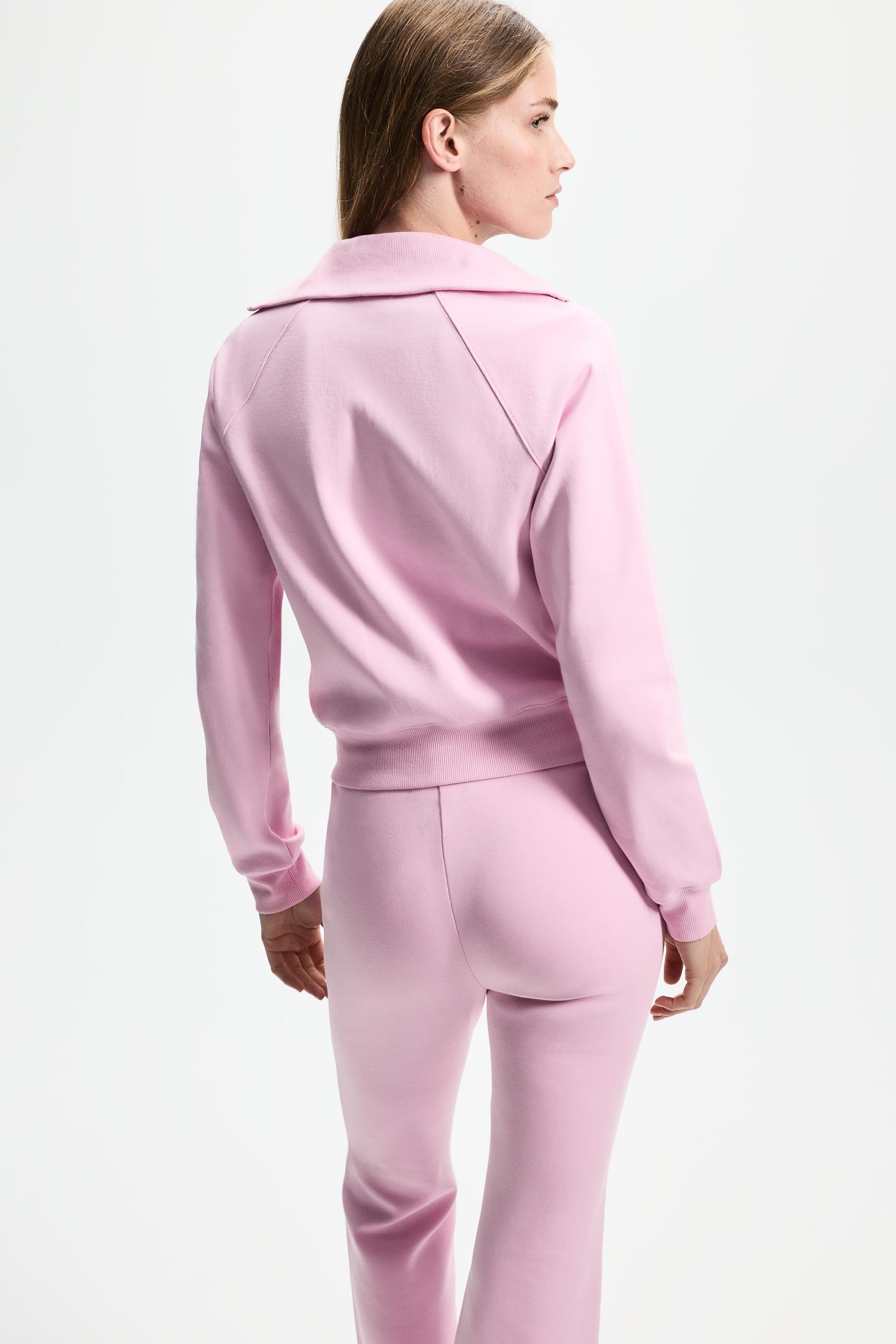 Basic interlock jacket — PASTEL PINK