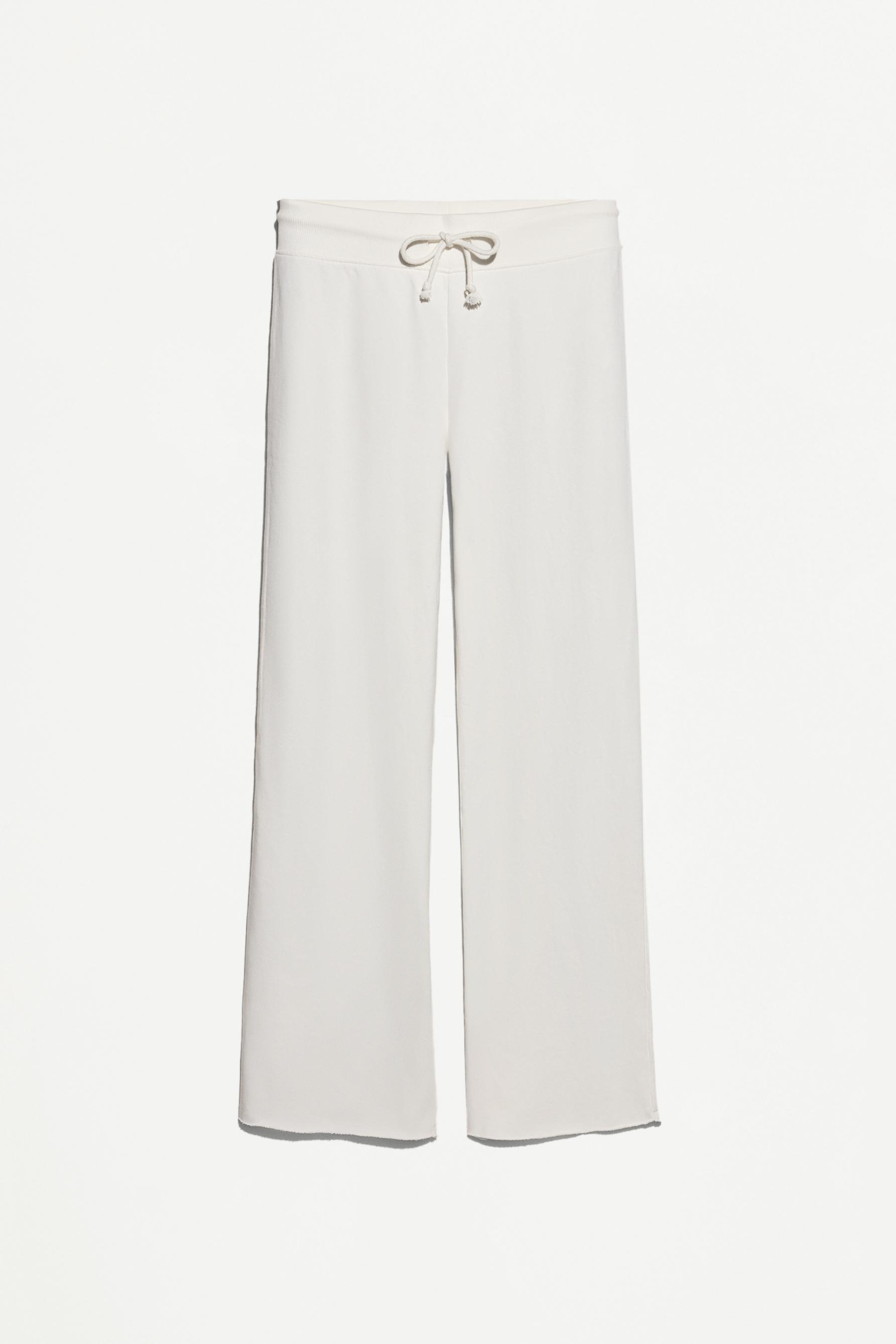 Wide-leg tracksuit trousers — ECRU