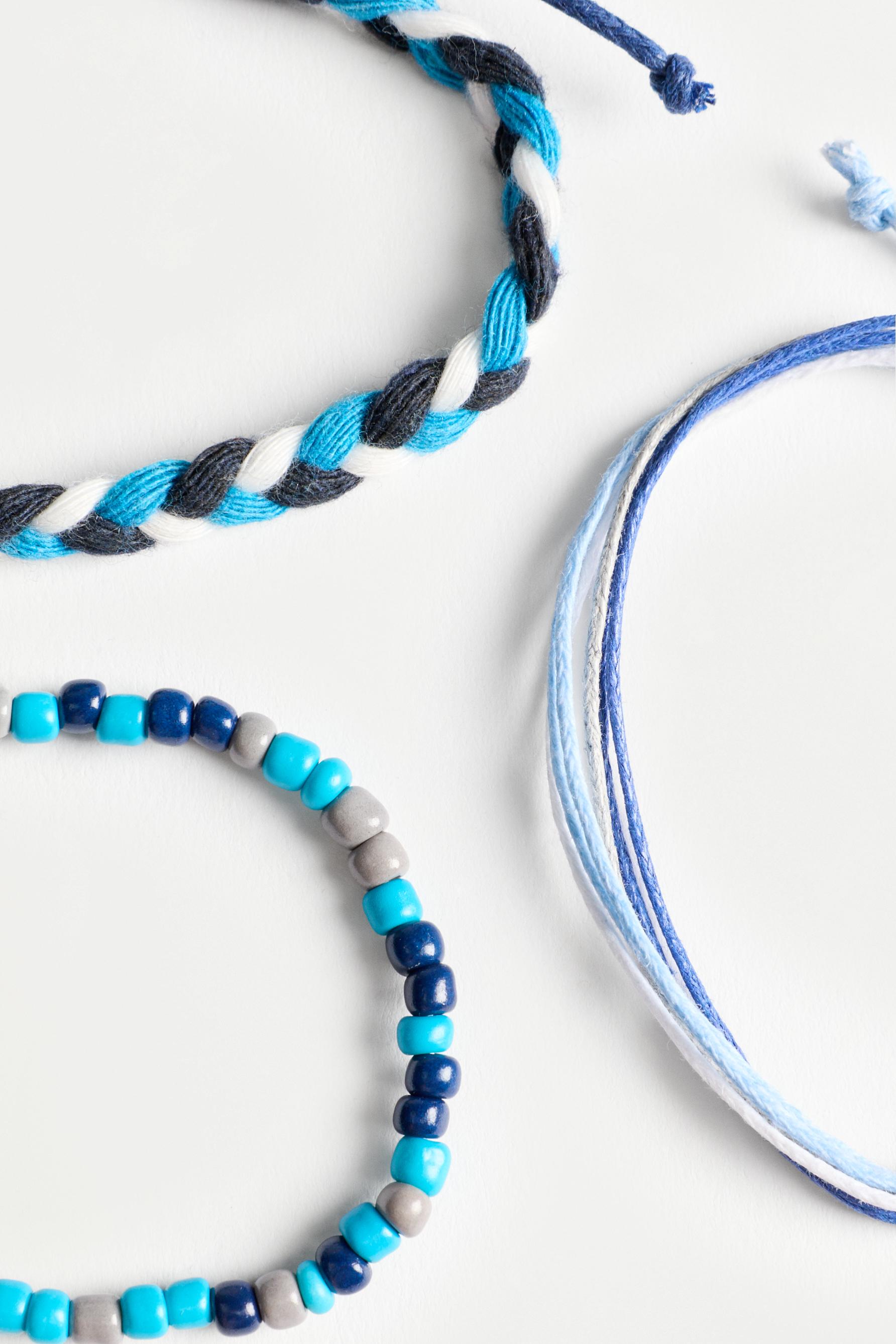3-Pack Contrast Bracelets — BLUE