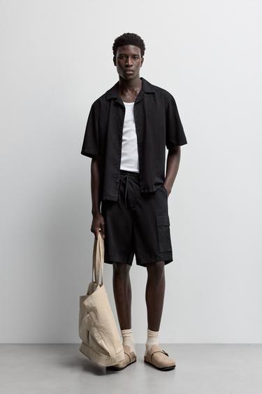 Denim resort shirt — BLACK 2