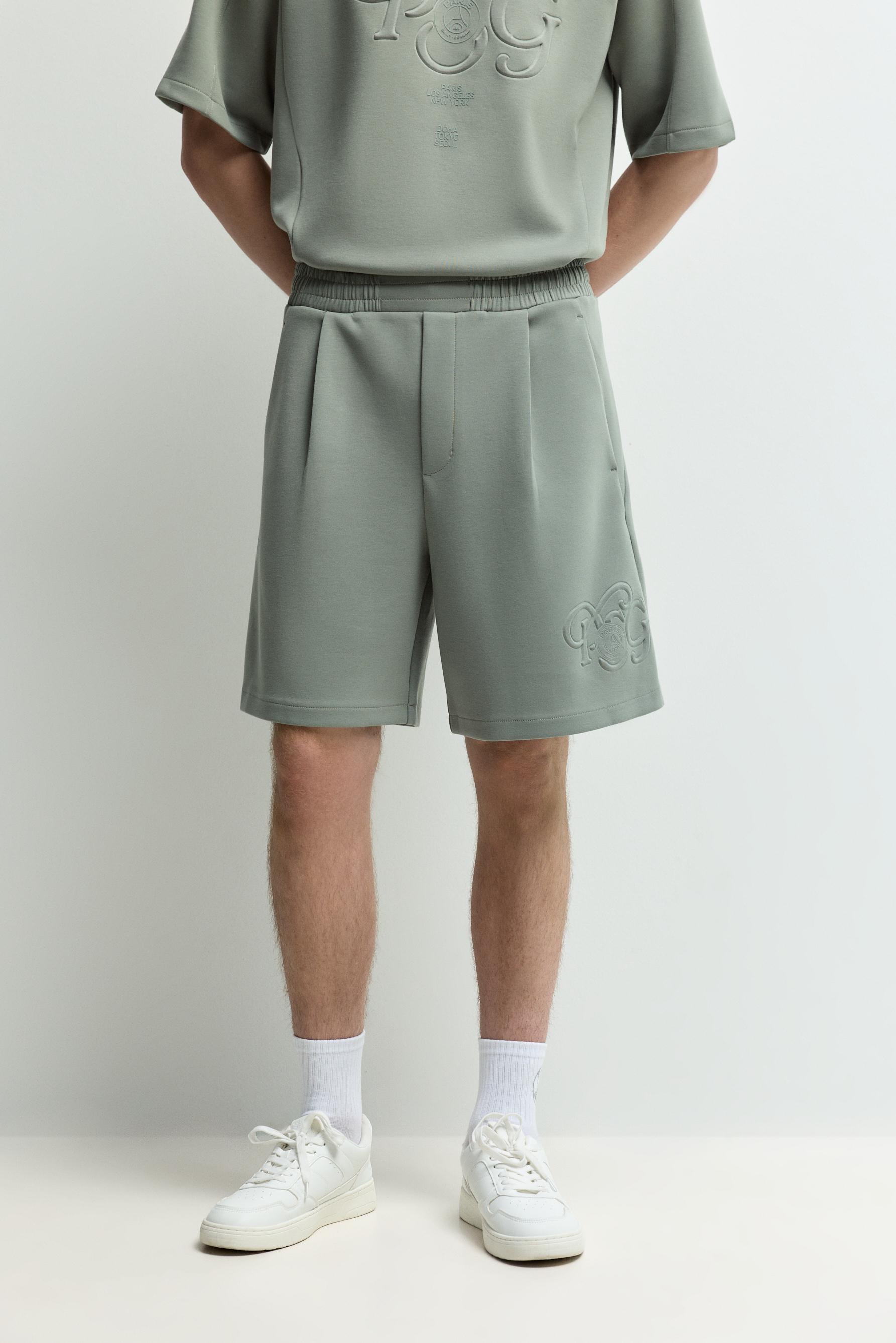 Paris Saint-Germain x Lefties interlock Bermuda shorts — MINT GREEN