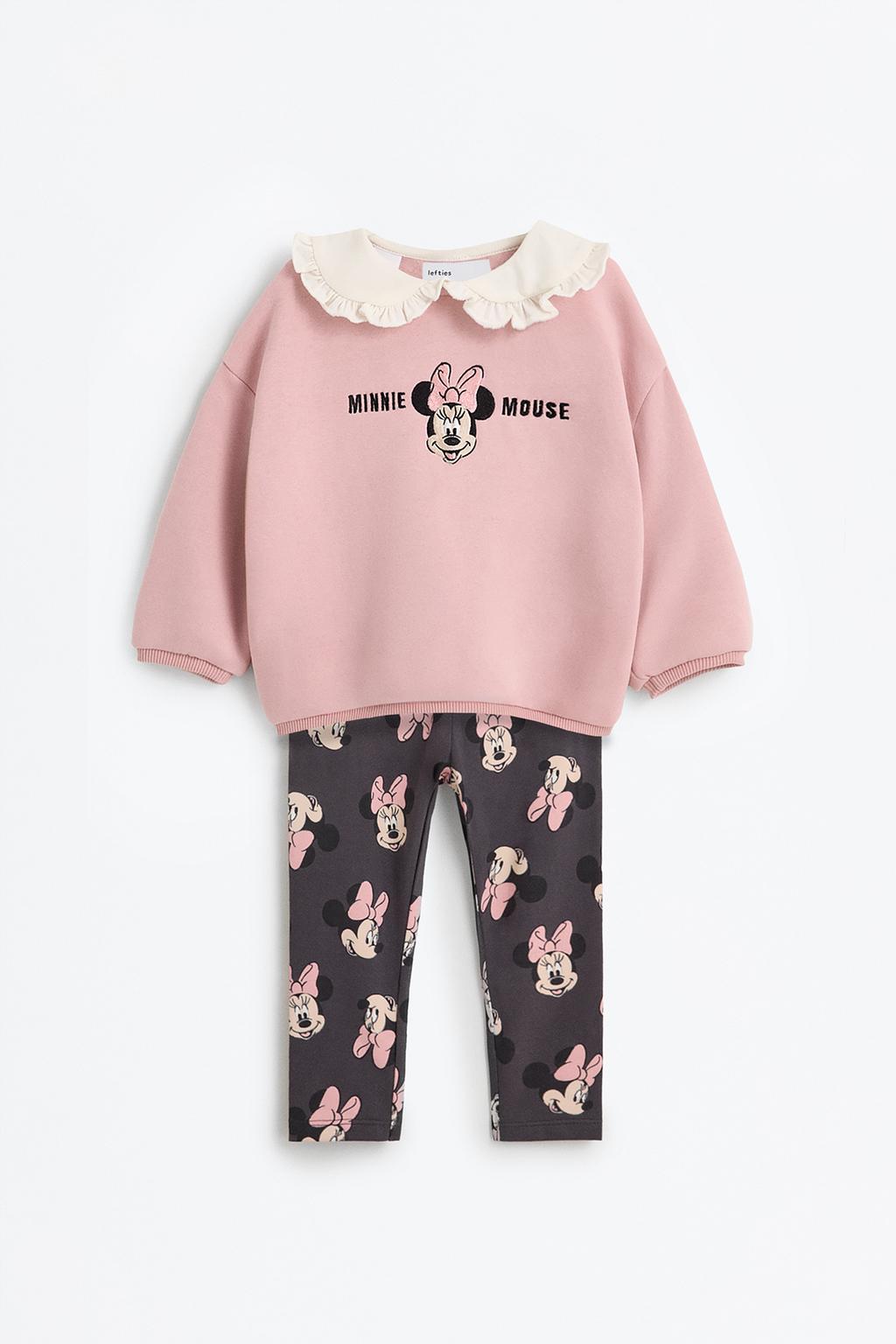 Conjunto Minnie Mouse ©Disney sweatshirt de popelina e leggings