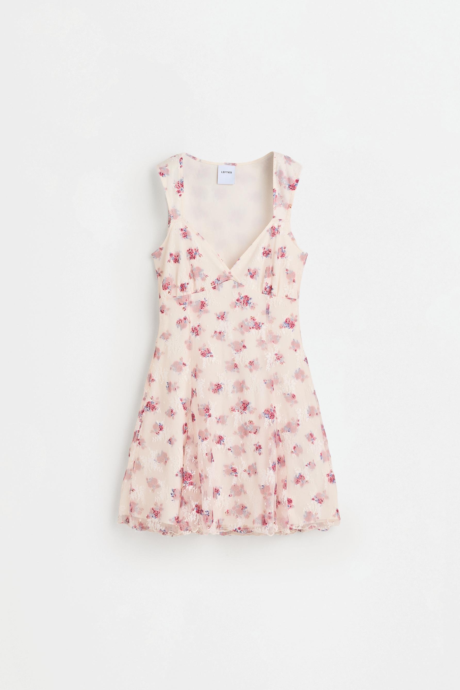 Short lace dress — OFF WHITE