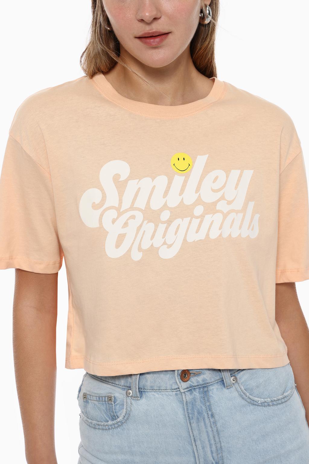 Smiley® cropped T-shirt