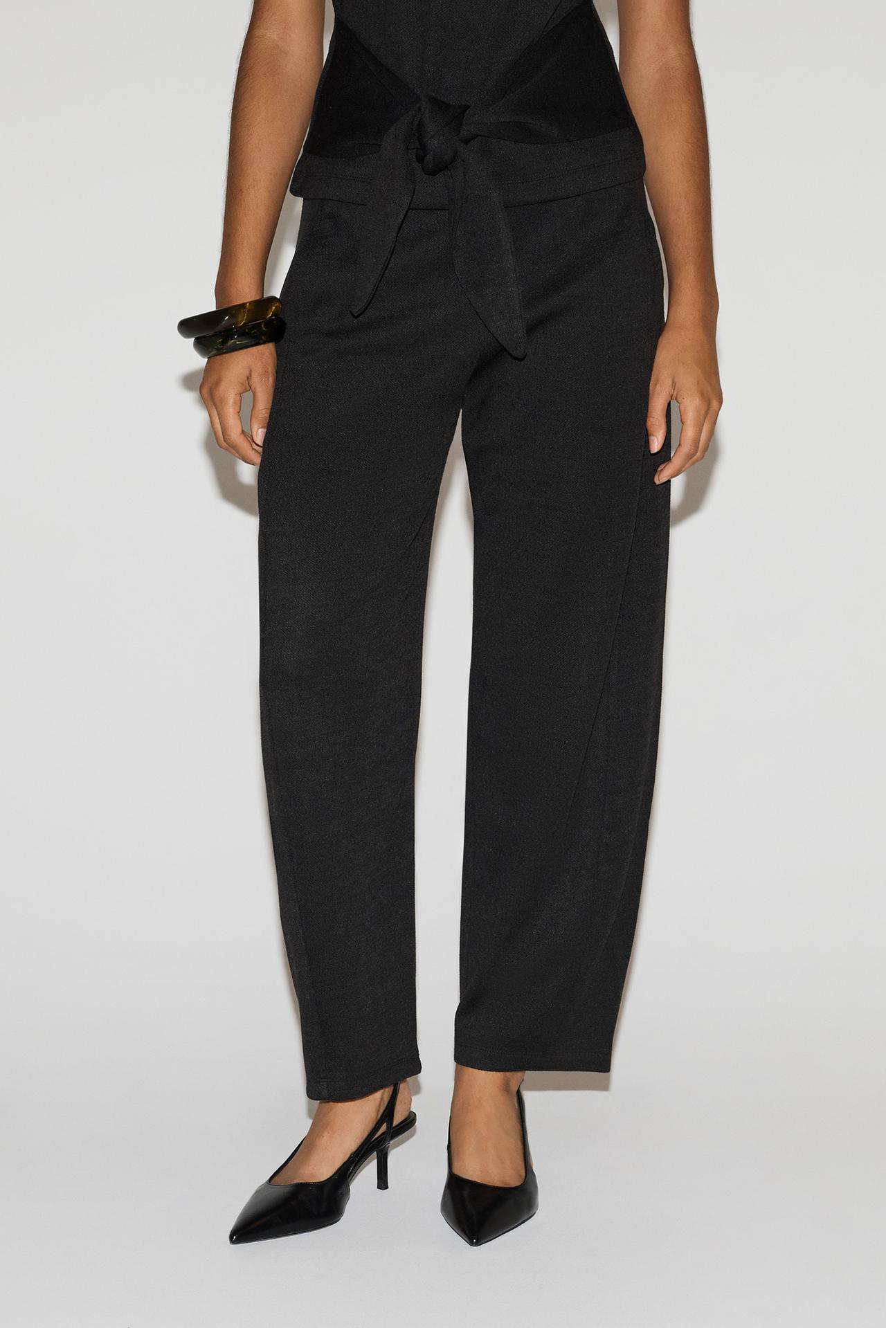 Sarouel trousers — BLACK