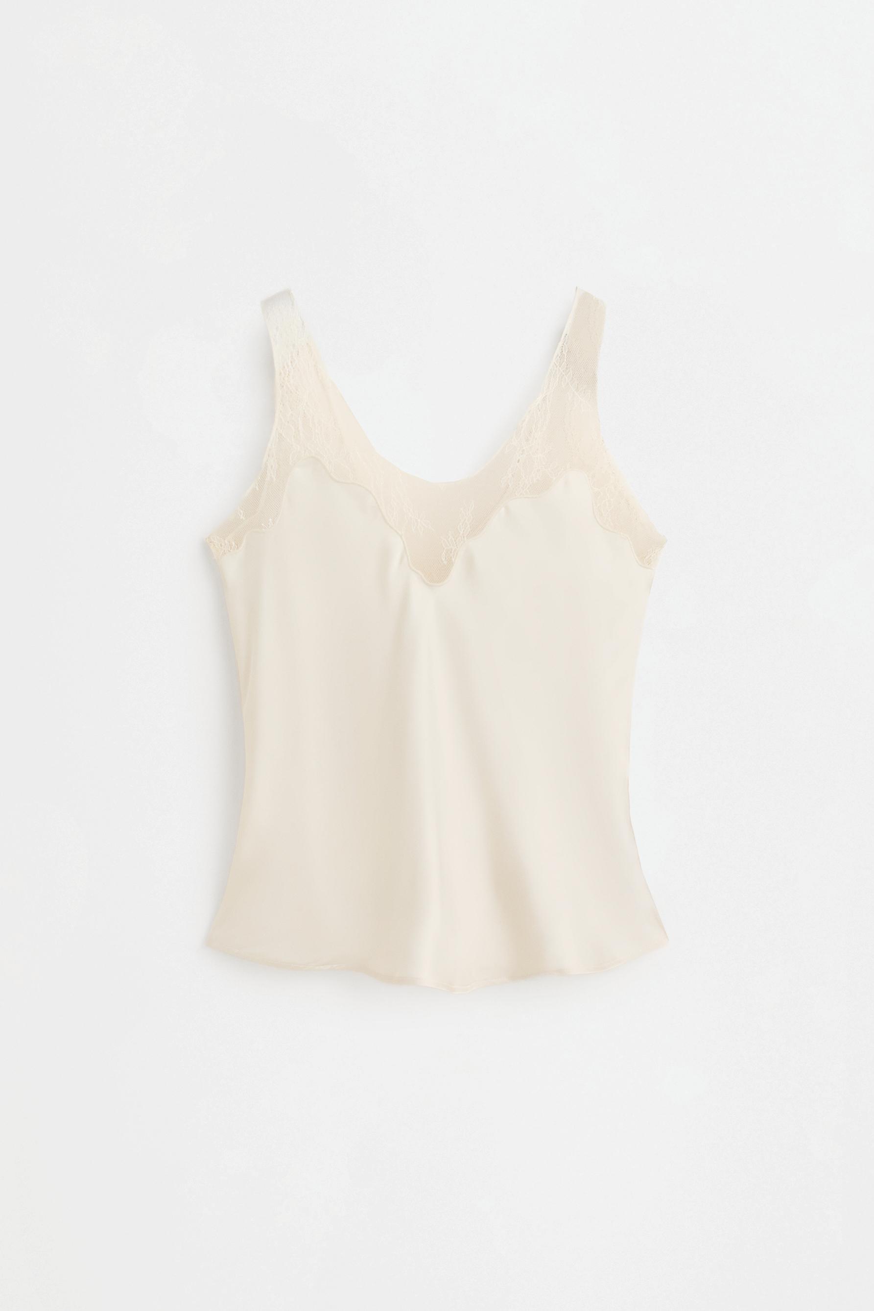 Top lencero satinado