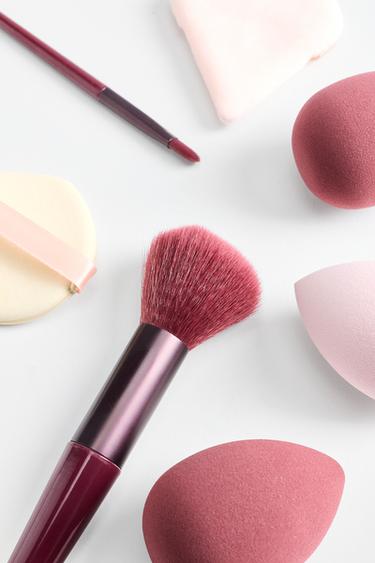 Makeup sponge and brush set — DARK BURGUNDY 3