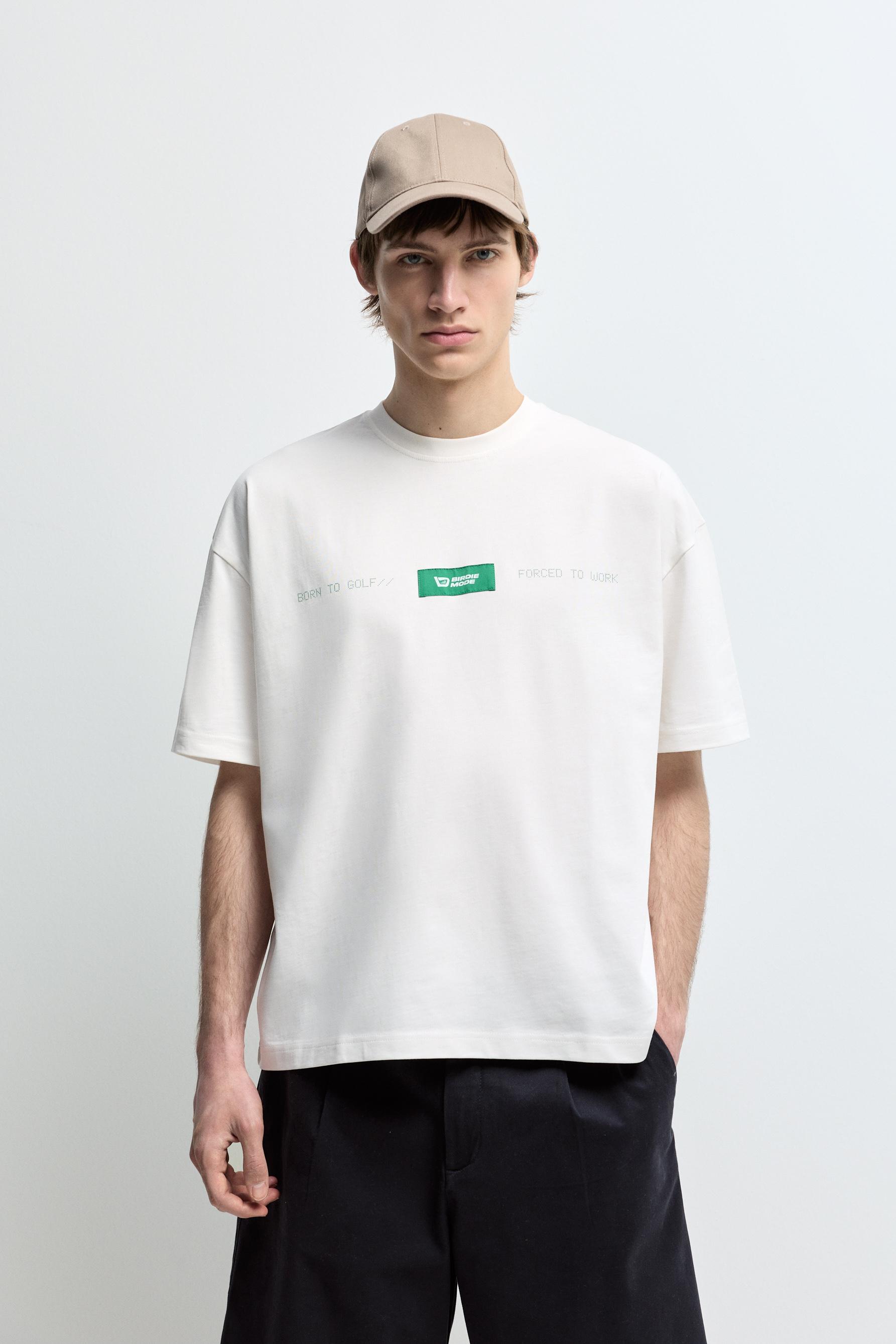 Camiseta texto parche