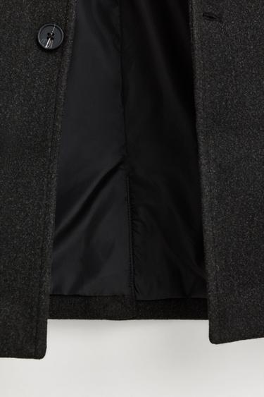 Synthetic wool coat — CHARCOAL 4