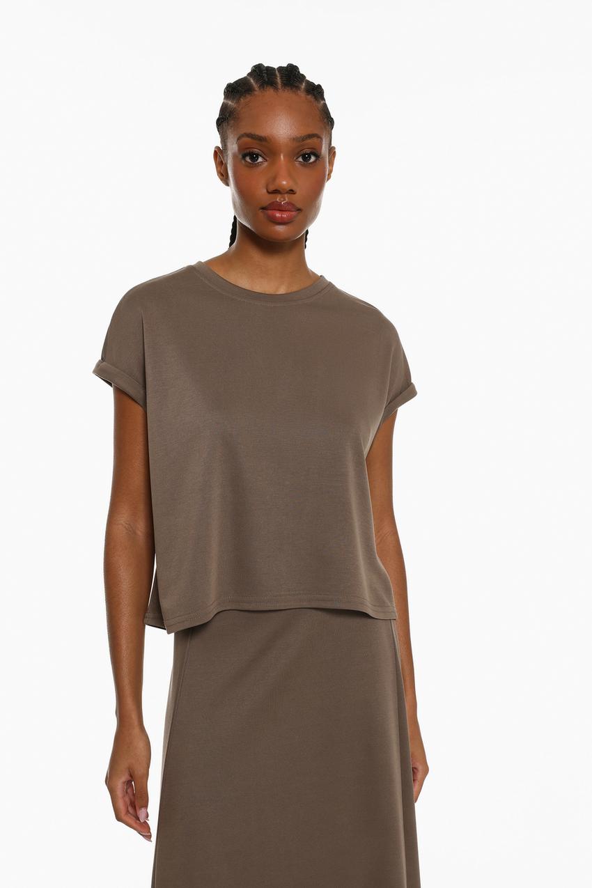 Playera Básica Playeras Lisas Para Mujer Camisetas Lisas Camisetas Tirantes Mujer Kiabi Camiseta De