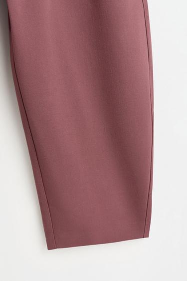 Balloon cross-button trousers — PINK 4